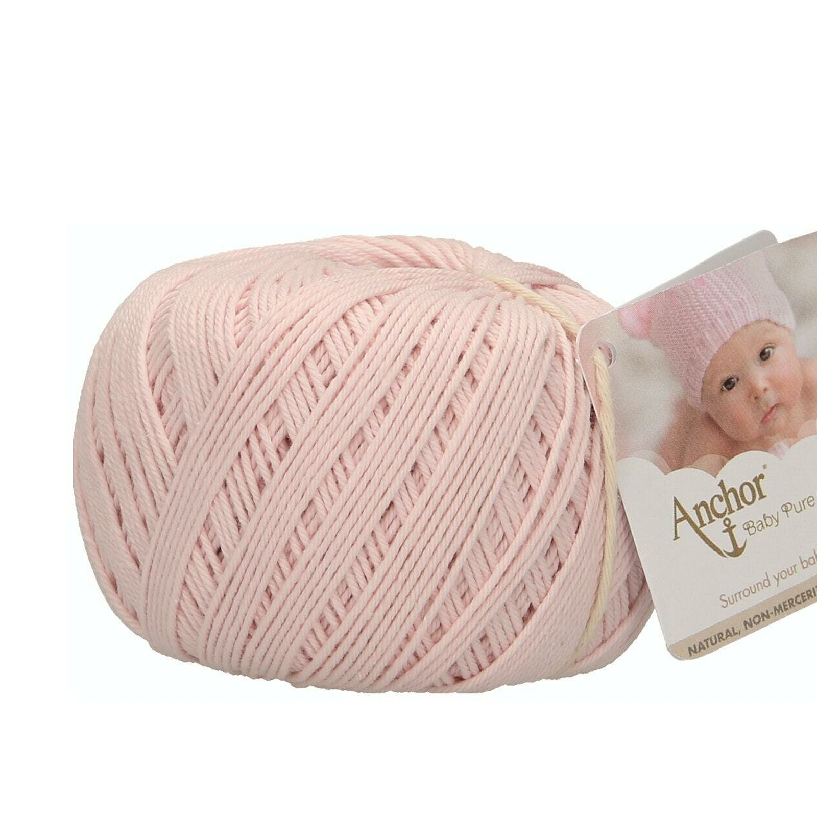 anchor baby pure cotton - baby pink (00431) - 50gr (165mt) | 1pc