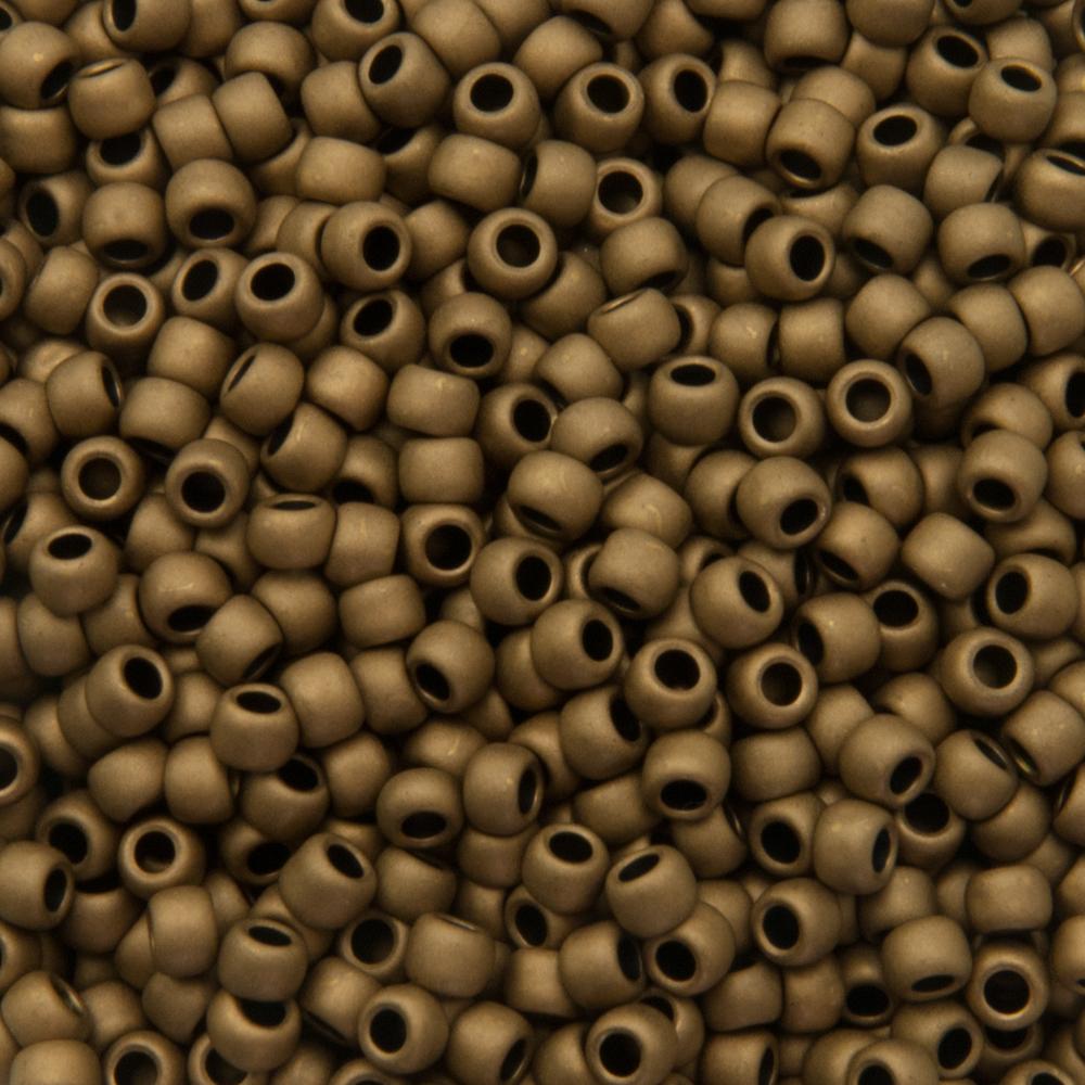 rocaille toho seed beads 8/0 frosted bronze (221f) | 10gr