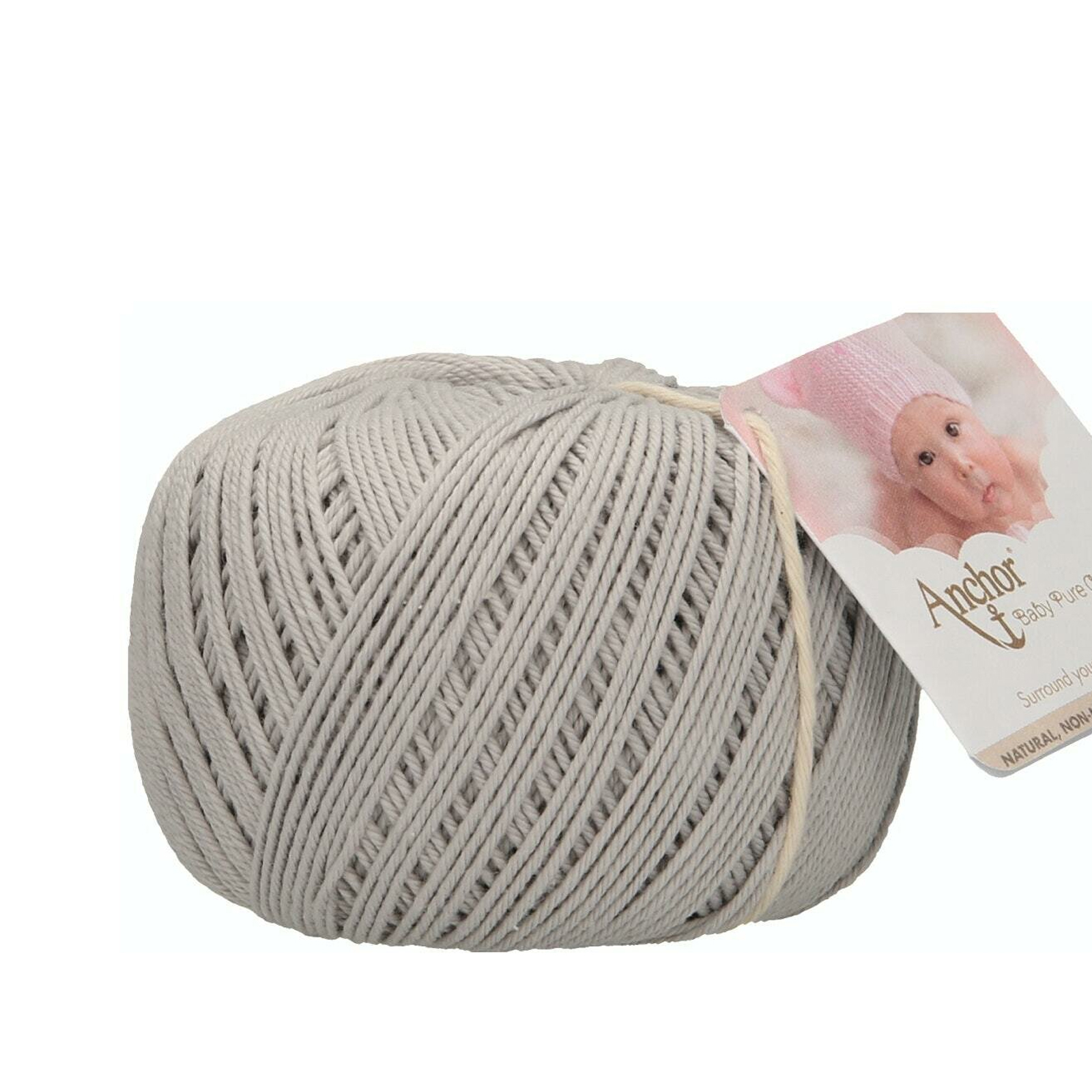 anchor baby pure cotton - light grey (00398) - 50gr (165mt) | 1pc
