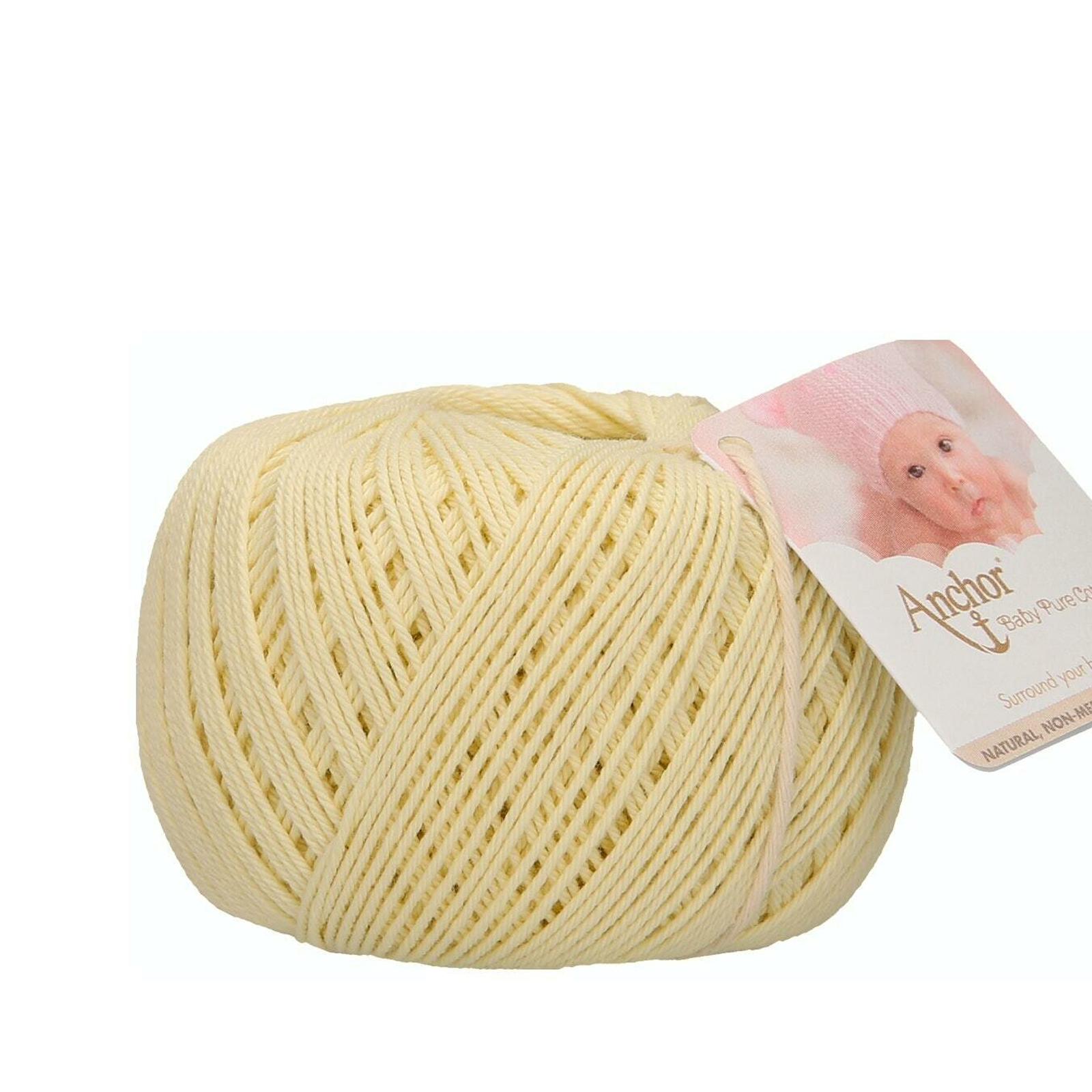 anchor baby pure cotton - pale yellow (00106) - 50gr (165mt) | 1pc