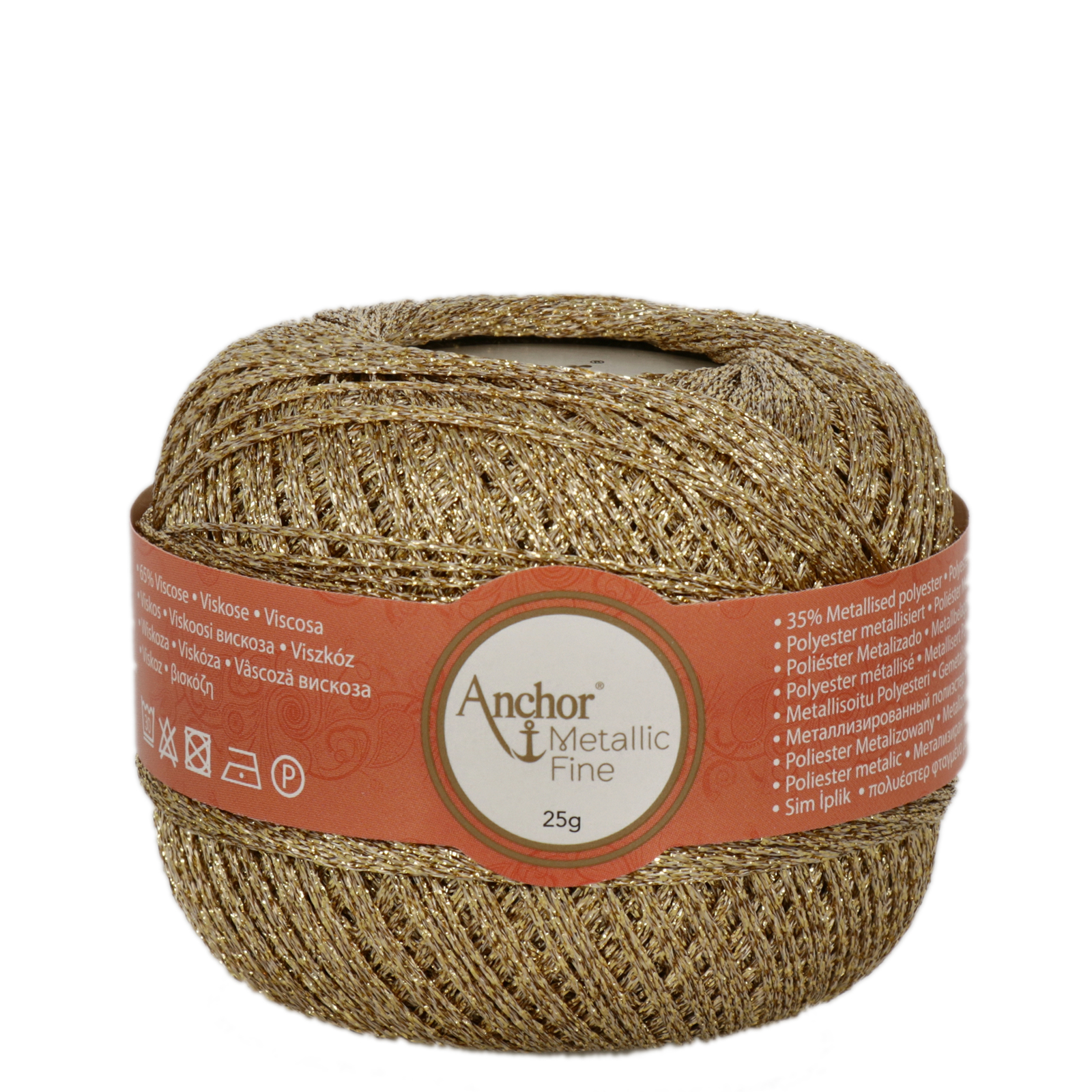 anchor metallic fine - gold (00300) - 25gr (250mt) | 1pc