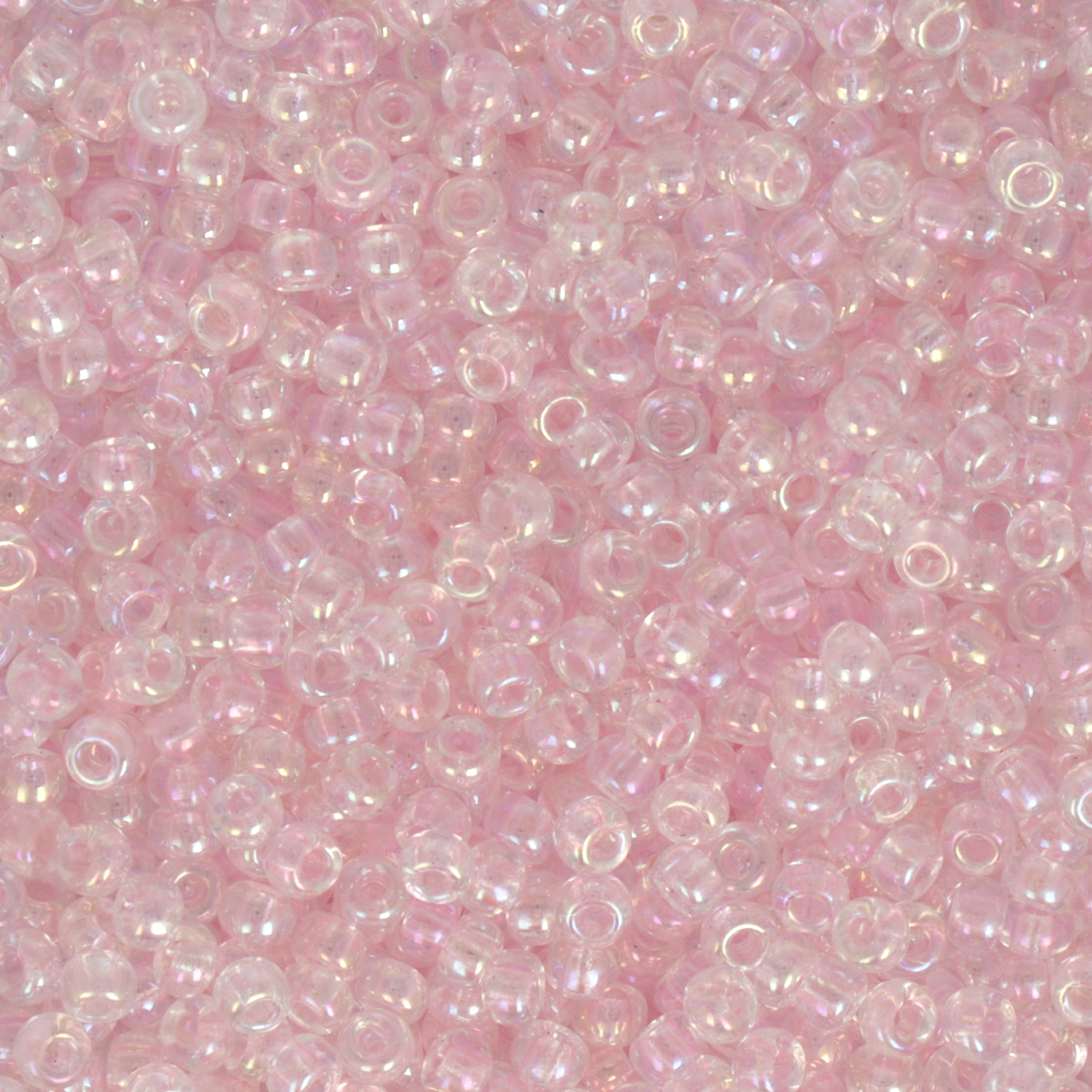 miyuki rocailles 8/0 - transparent pale pink ab (265) | 10gr