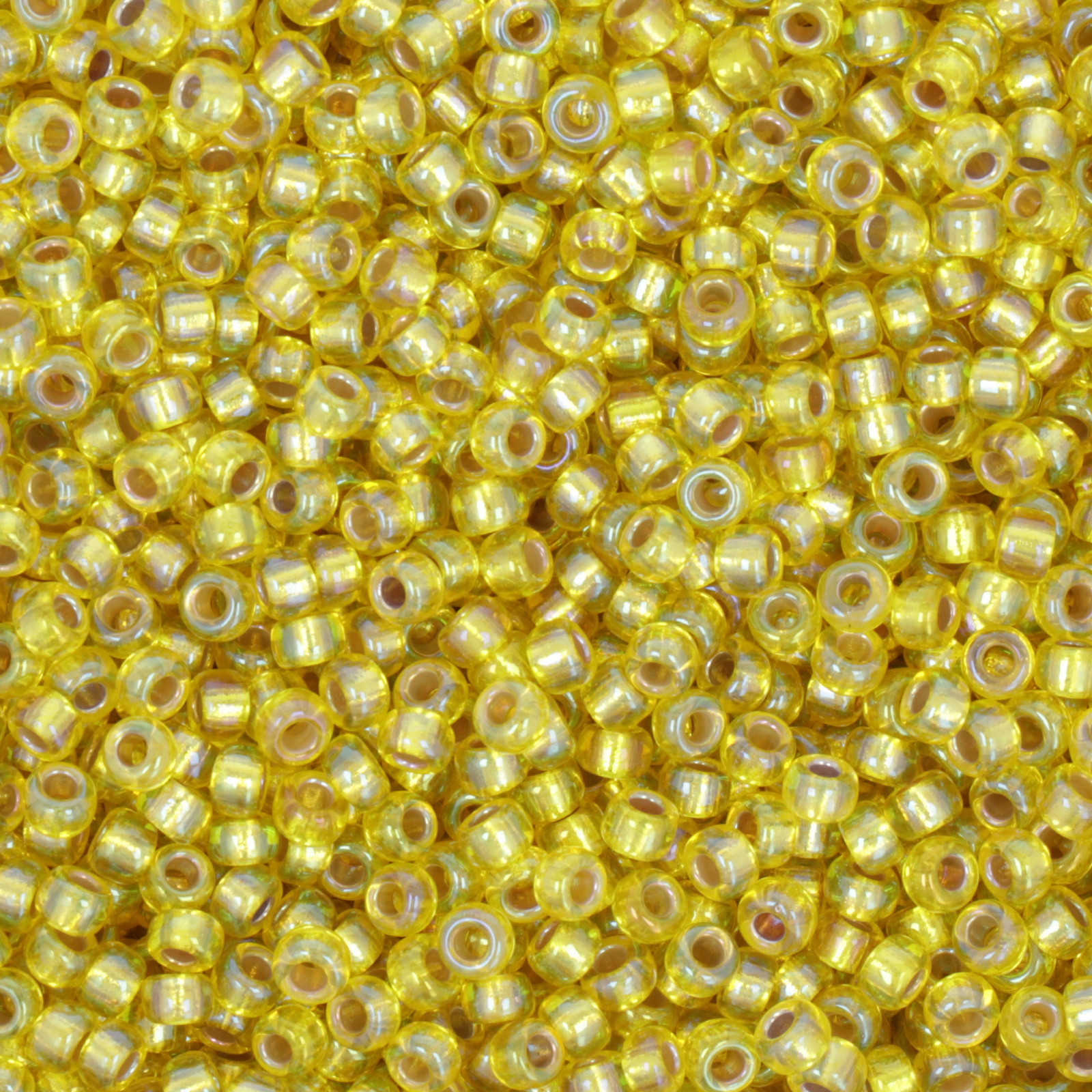 miyuki rocailles 8/0 - silver-lined yellow ab (1006) | 10gr