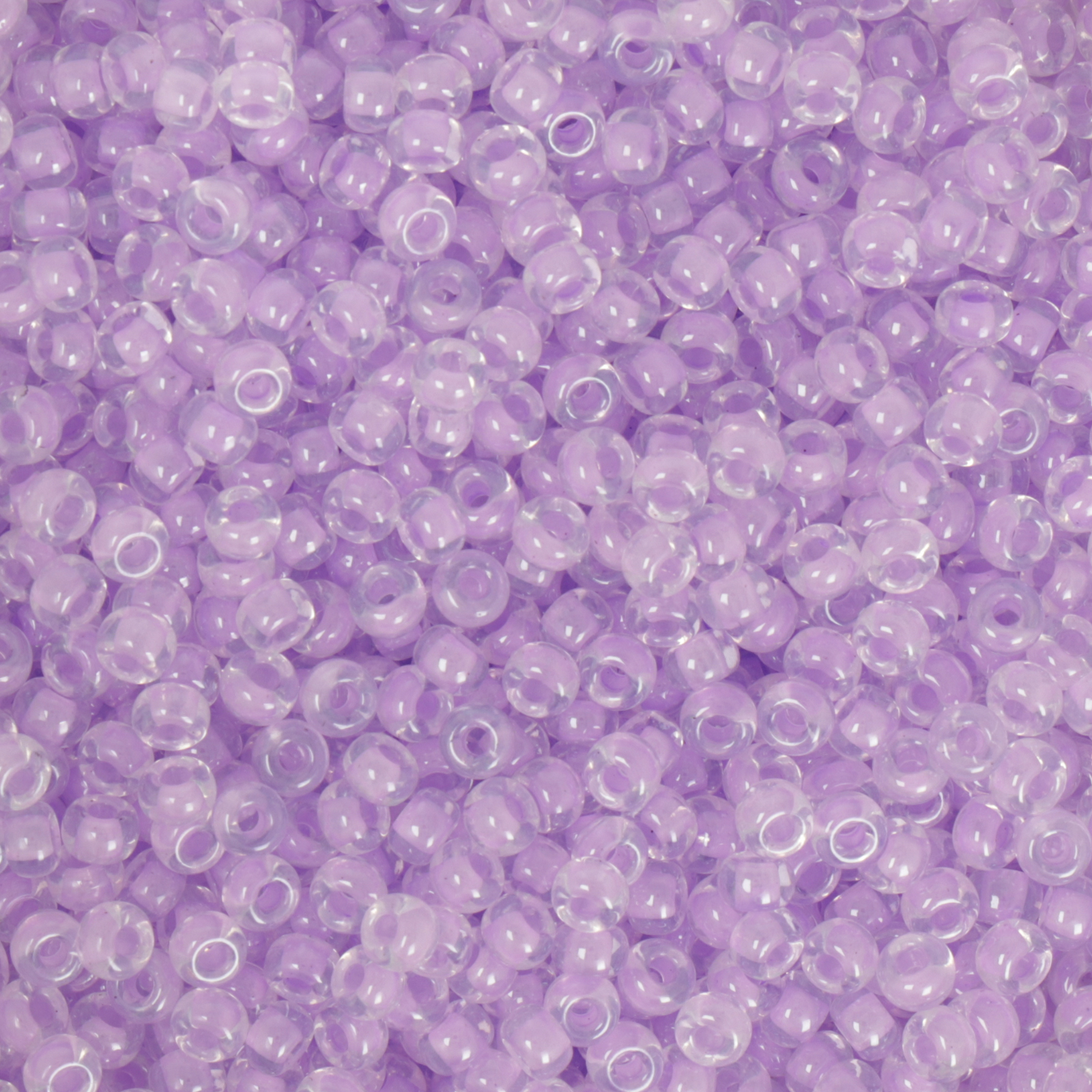 miyuki rocailles 8/0 - color-lined violet/crystal (222) | 10gr