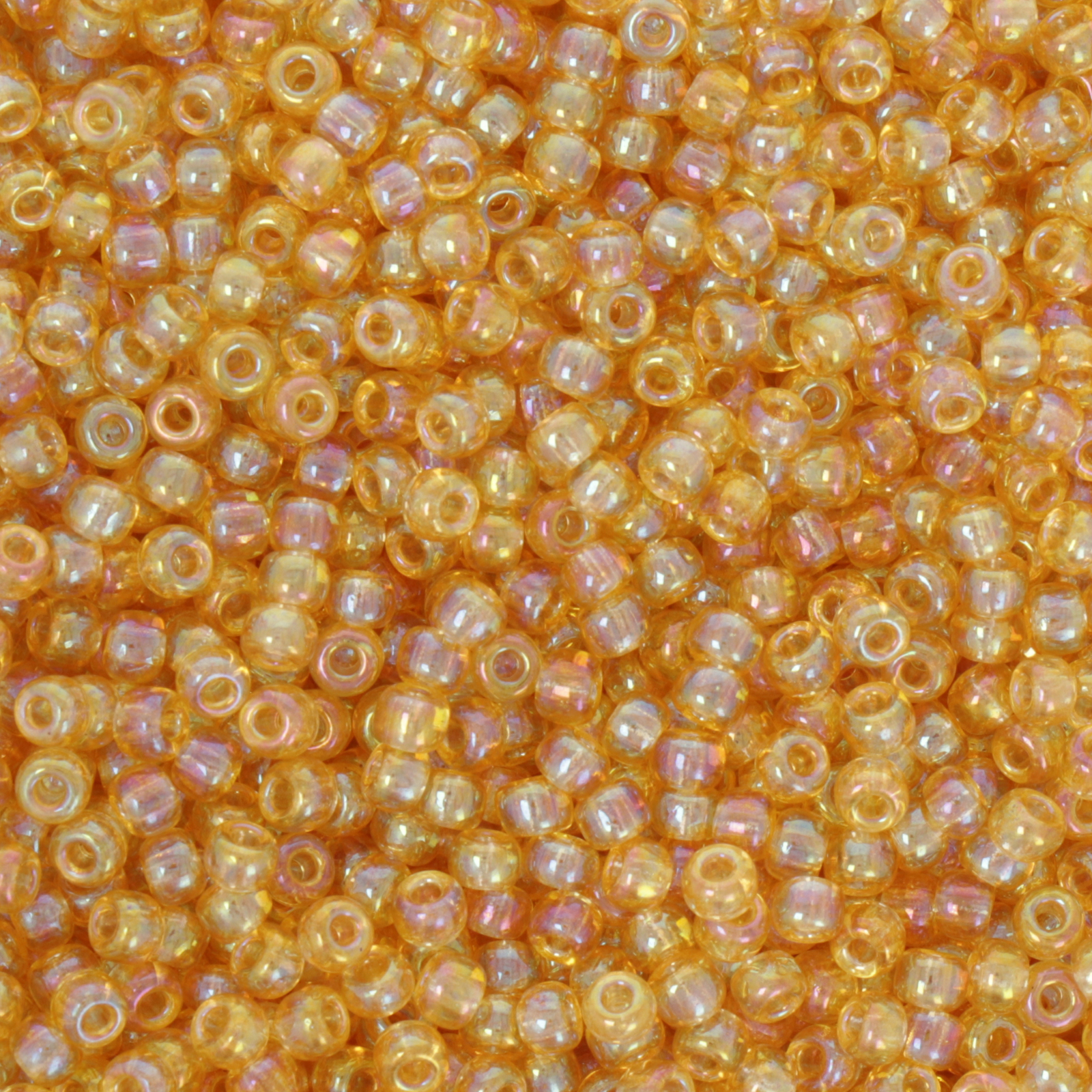 miyuki rocailles 8/0 - transparent light topaz ab (251) | 10gr