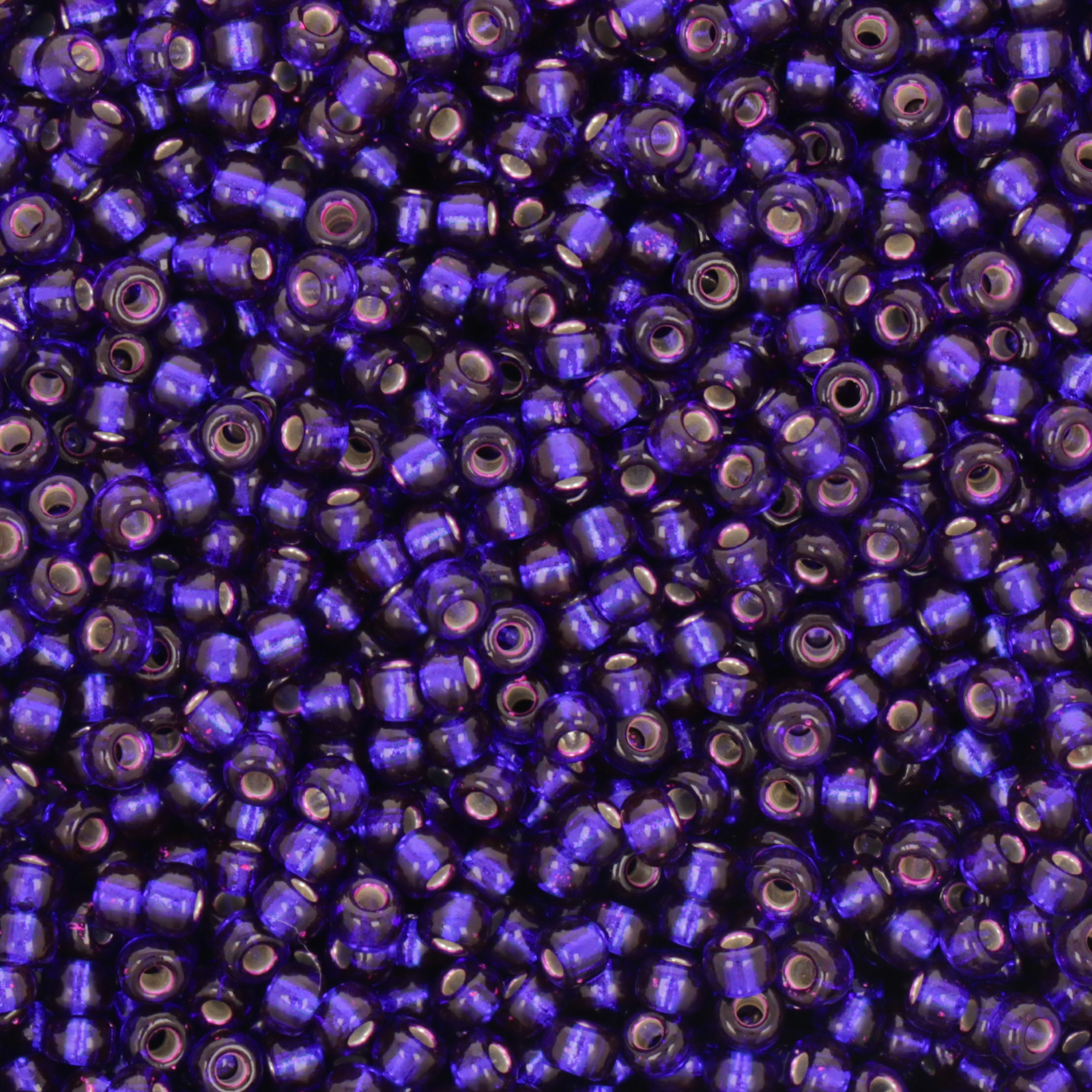 miyuki rocailles 8/0 - silver-lined dark violet (1427) | 10gr