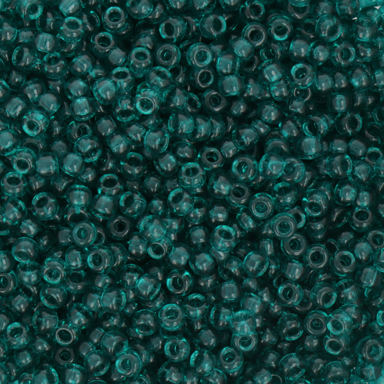 miyuki rocailles 8/0 - transparent teal (2405) | 10gr