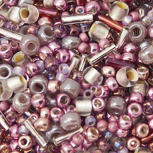 rocailles toho beads mix - hime pink (3215) | 10gr