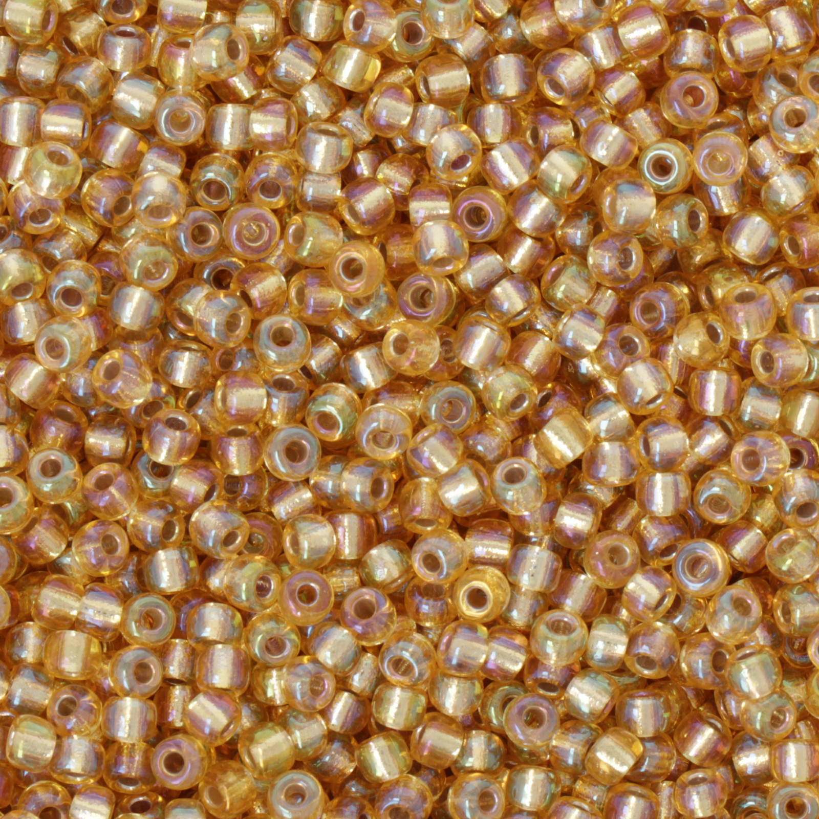 miyuki rocailles 8/0 - silver-lined gold ab (1003) | 10gr