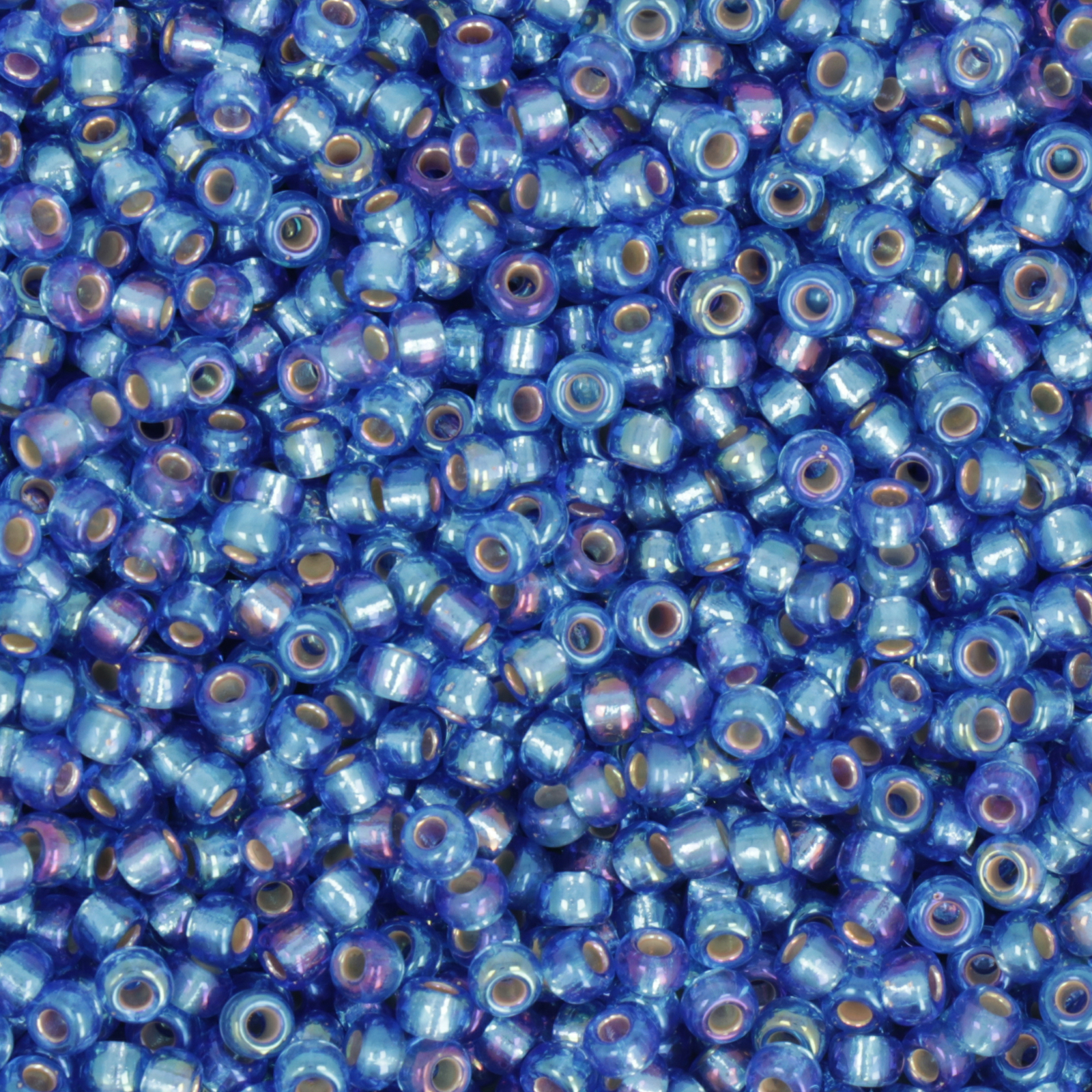 miyuki rocailles 8/0 - silver-lined sapphire ab (1019) | 10gr