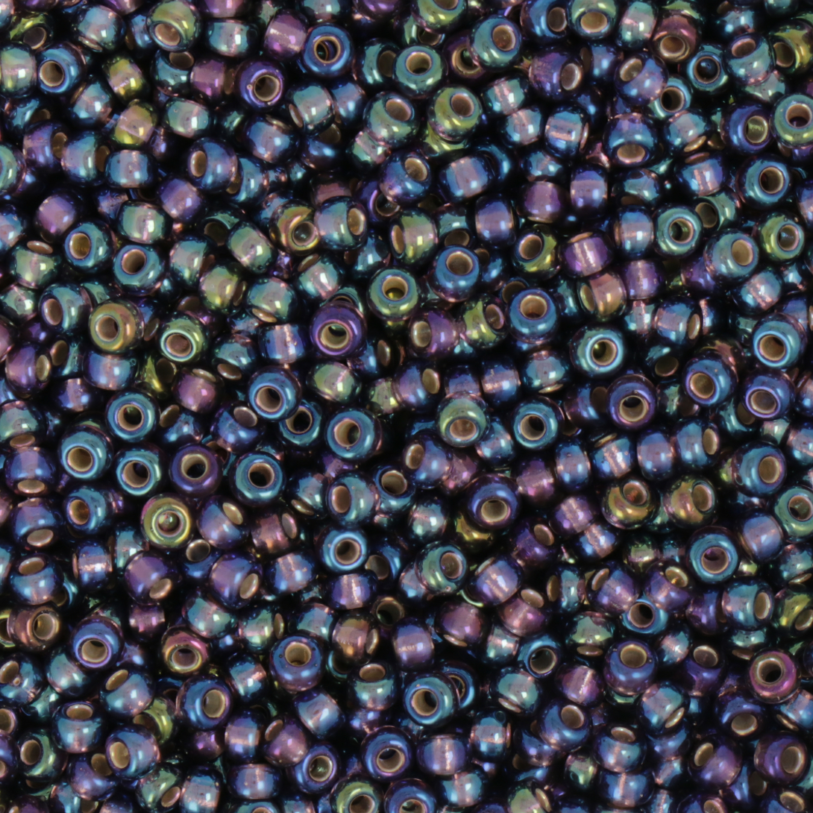 miyuki rocailles 8/0 - silver-lined amethyst ab (1024) | 10gr