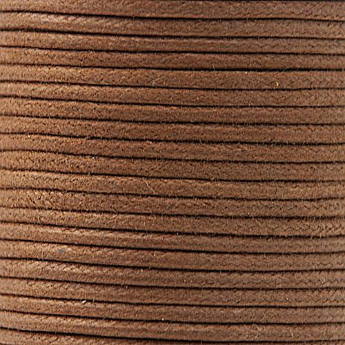 brown waxed cotton cord 2mm | 25mt