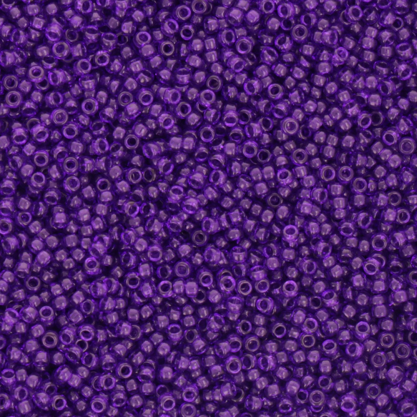 miyuki rocailles 15/0 - dyed transparent red violet (1314) | 10gr