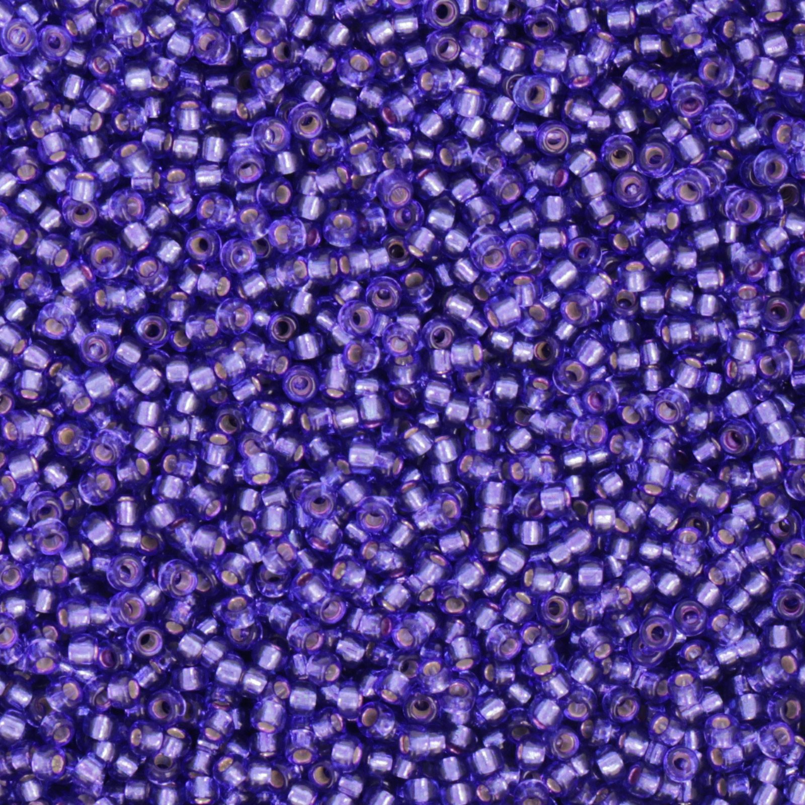 miyuki rocailles 15/0 - dyed silver-lined red violet (1446) | 10gr