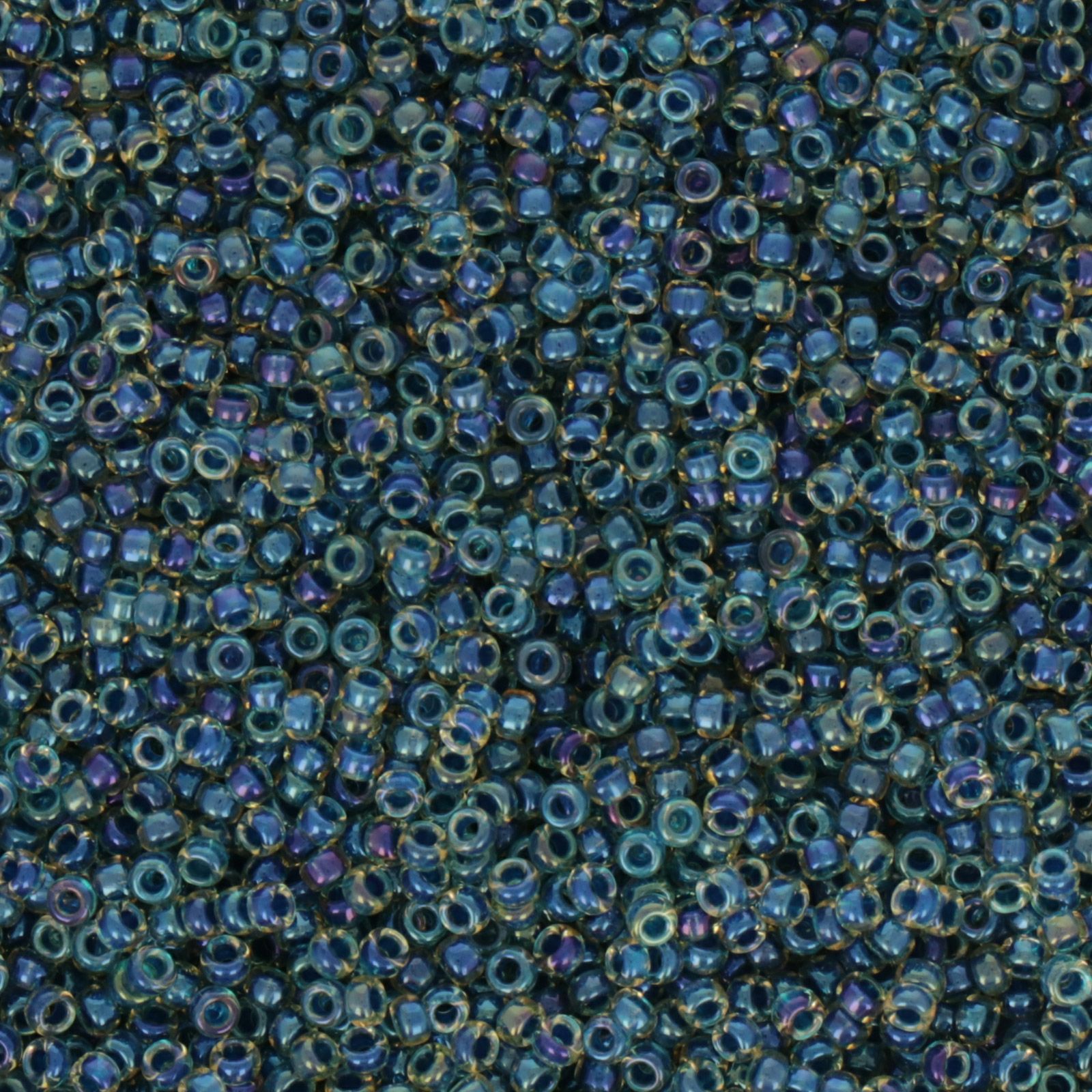 miyuki rocailles 15/0 - midnight blue lined topaz ab (1826) | 10gr