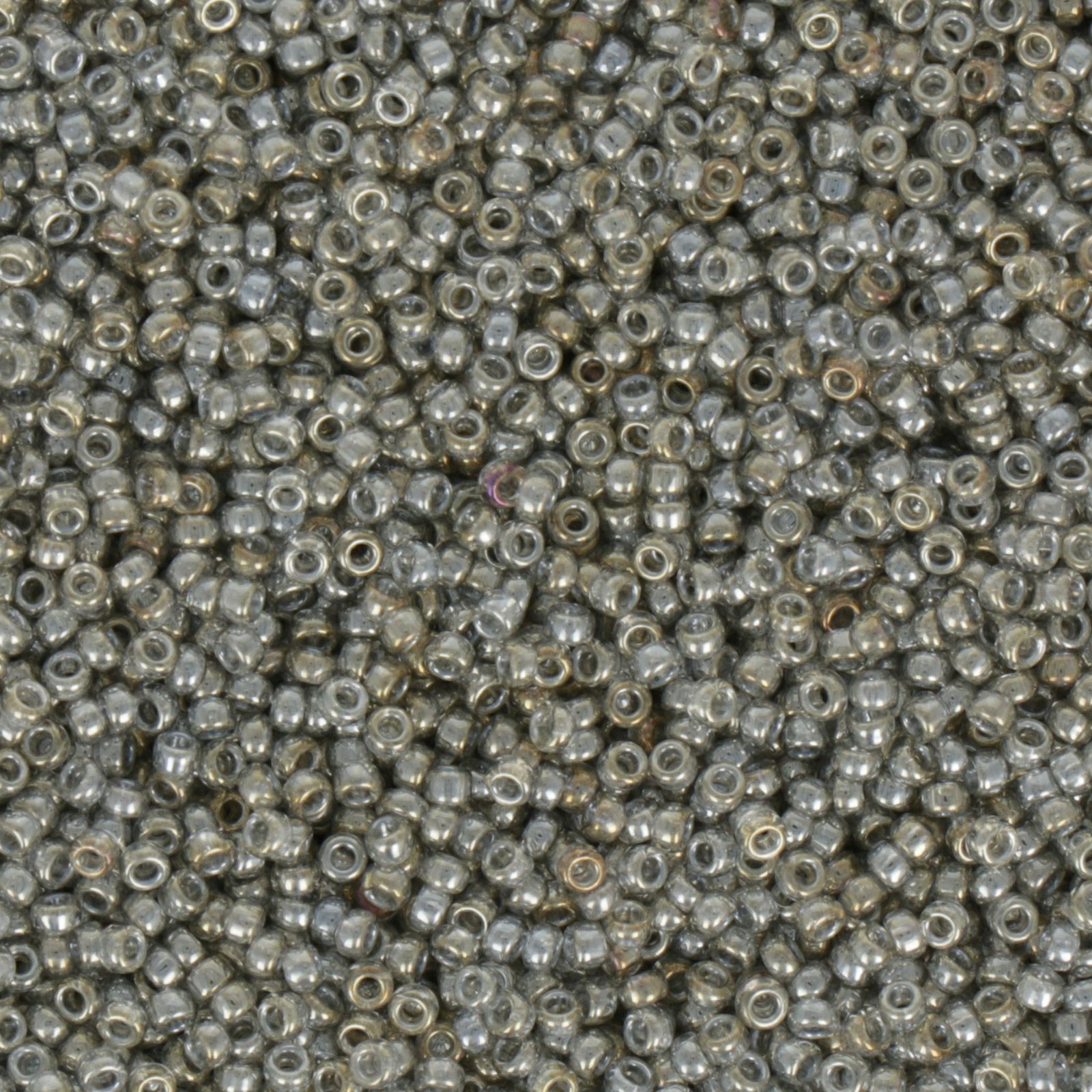miyuki rocailles 15/0 - transparent silver grey gold luster (1881) | 10gr