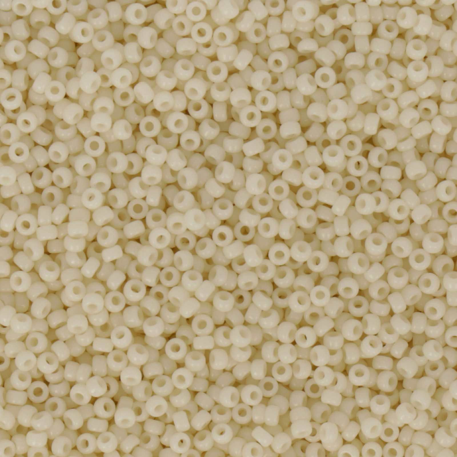 miyuki rocailles 15/0 - opaque ivory (491) | 10gr