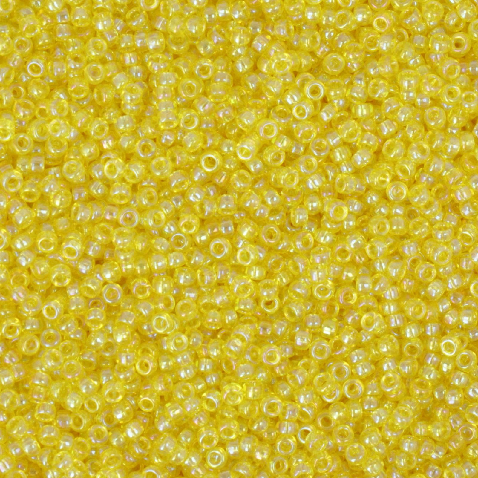 miyuki rocailles 15/0 - transparent yellow ab (252) | 10gr