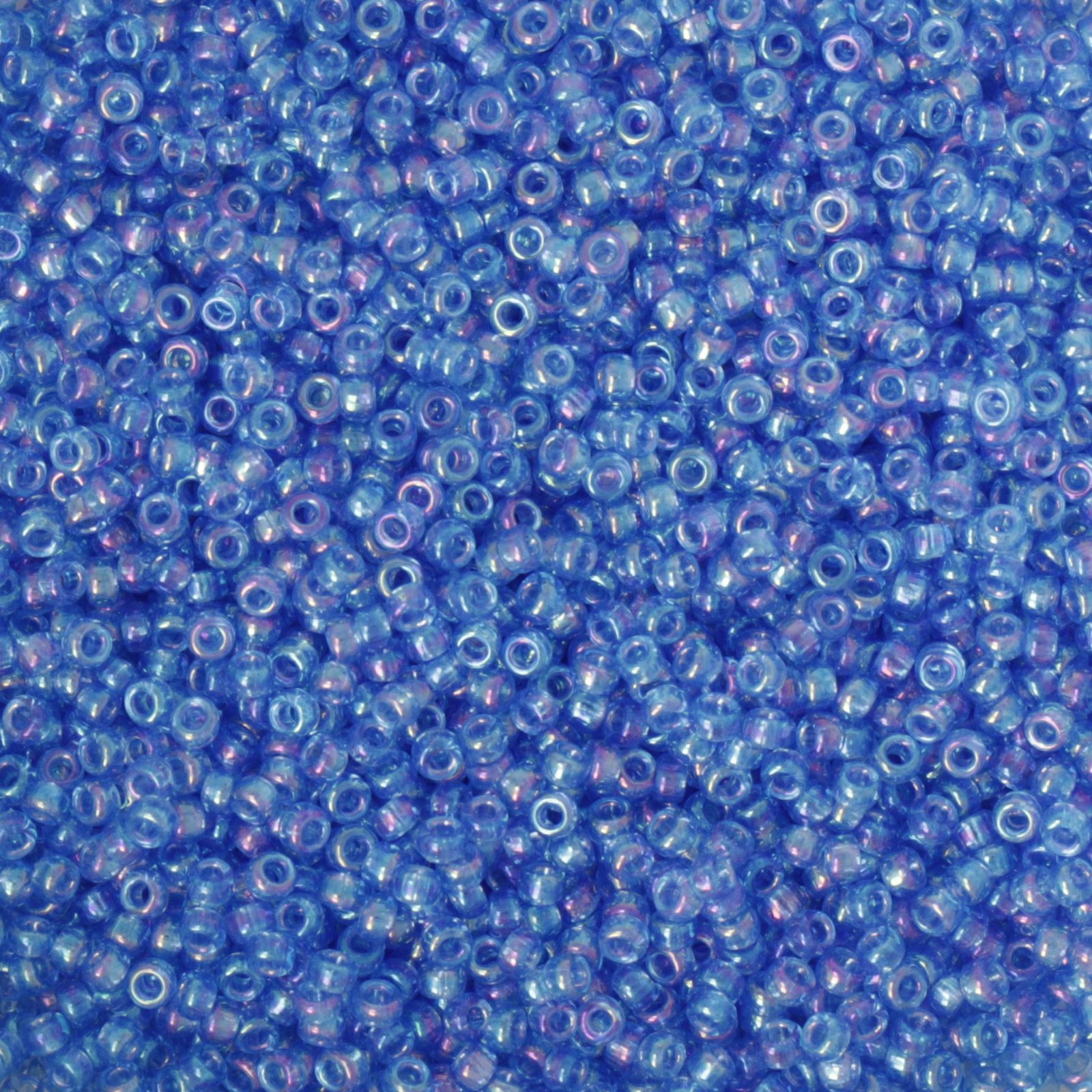 miyuki rocailles 15/0 - transparent light sapphire ab (261) | 10gr