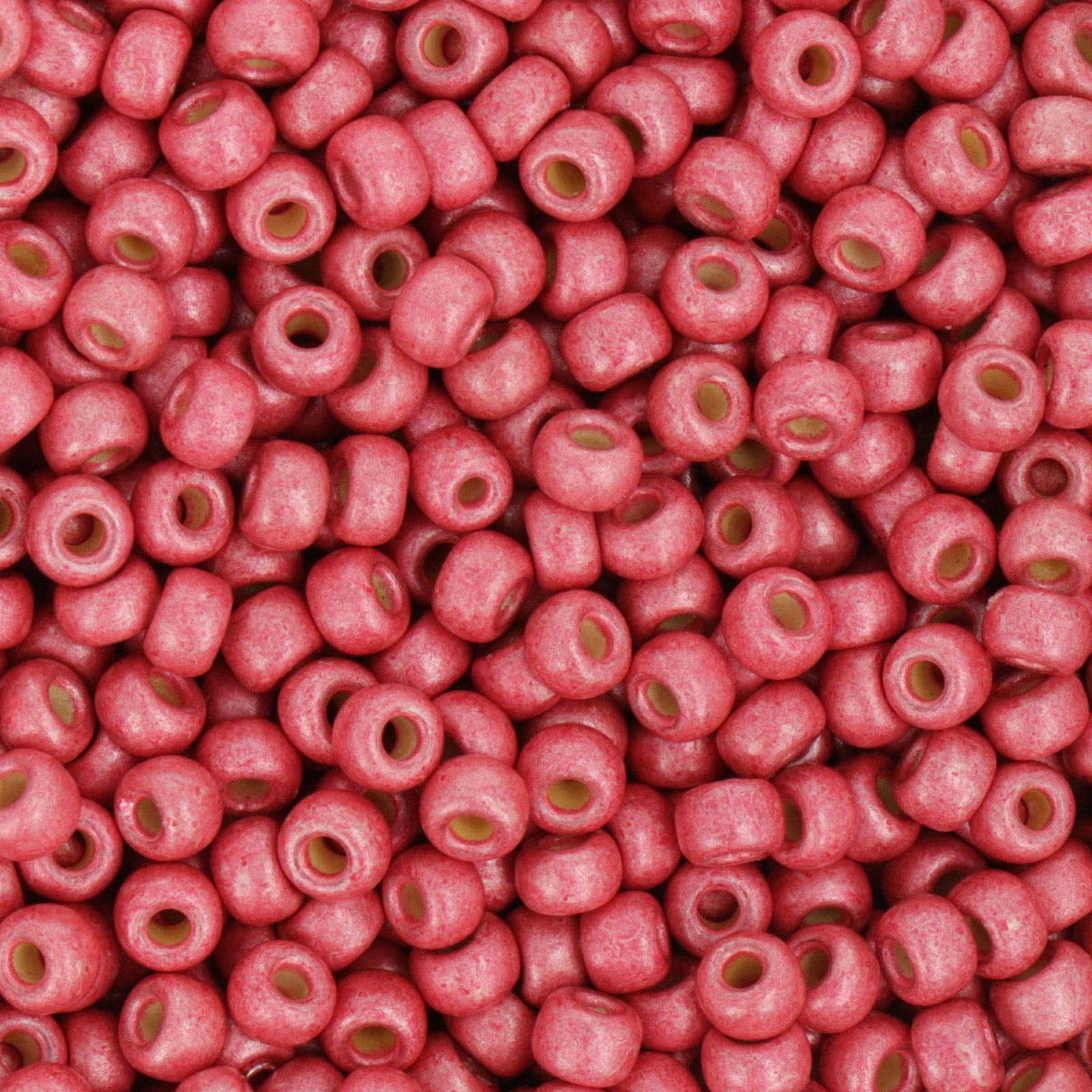 miyuki rocailles 6/0 - matted duracoat galvanized light cranberry (4211f) | 10gr