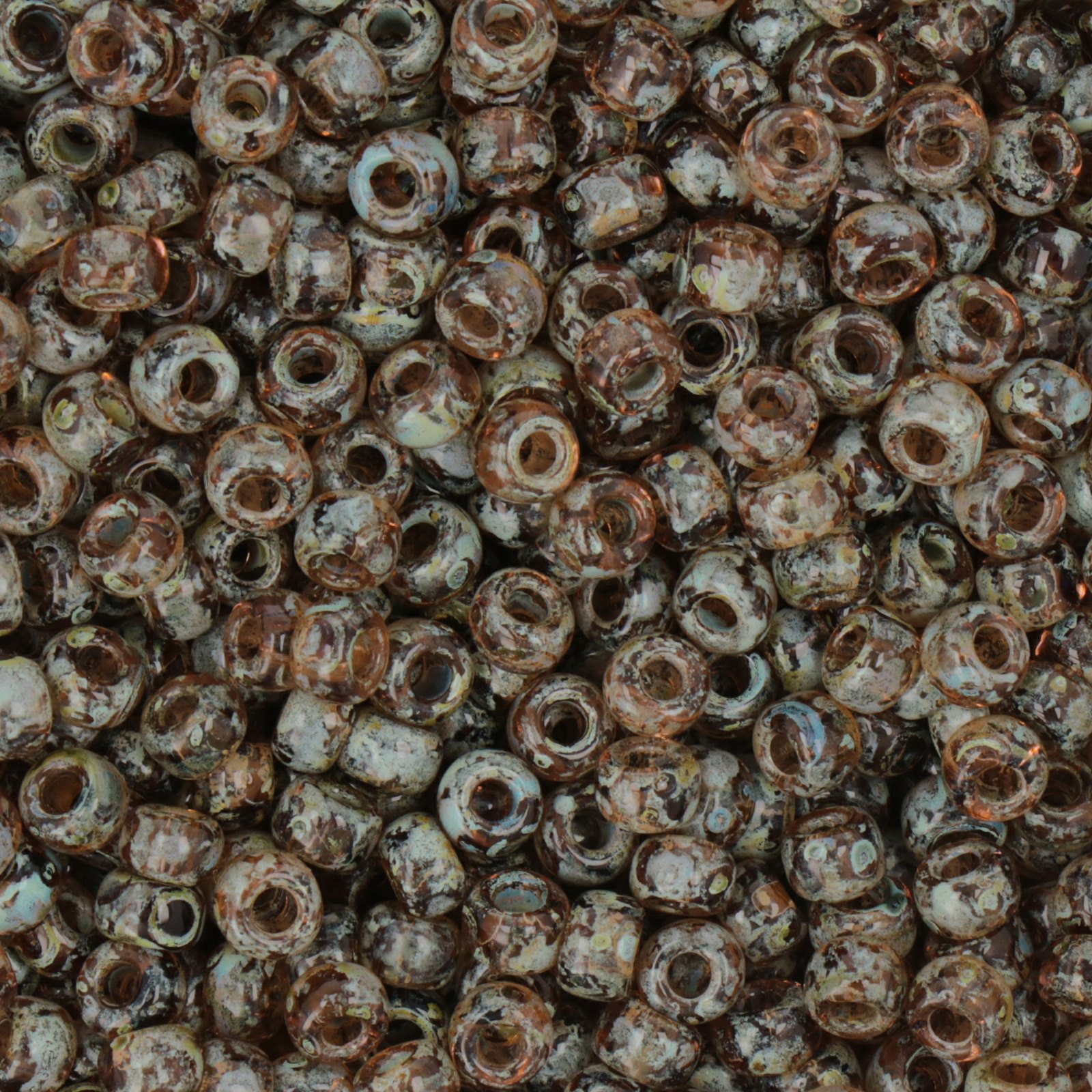 miyuki rocailles 6/0 - picasso transparent light smoky topaz (4505) | 10gr