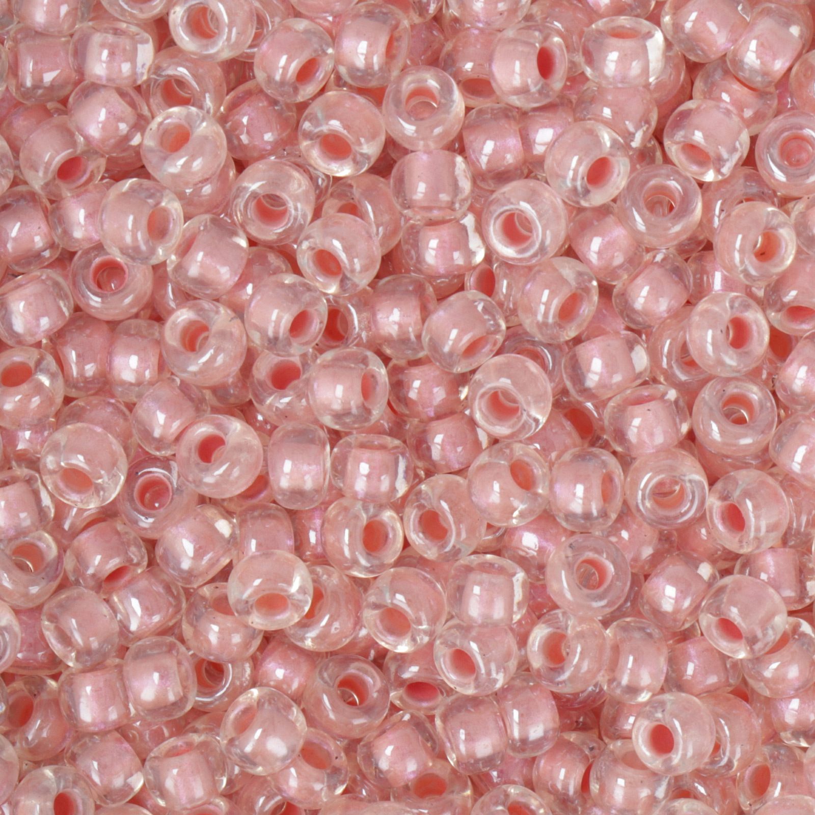 miyuki rocailles 6/0 - inside dyed pearlize pink (4606) | 10gr