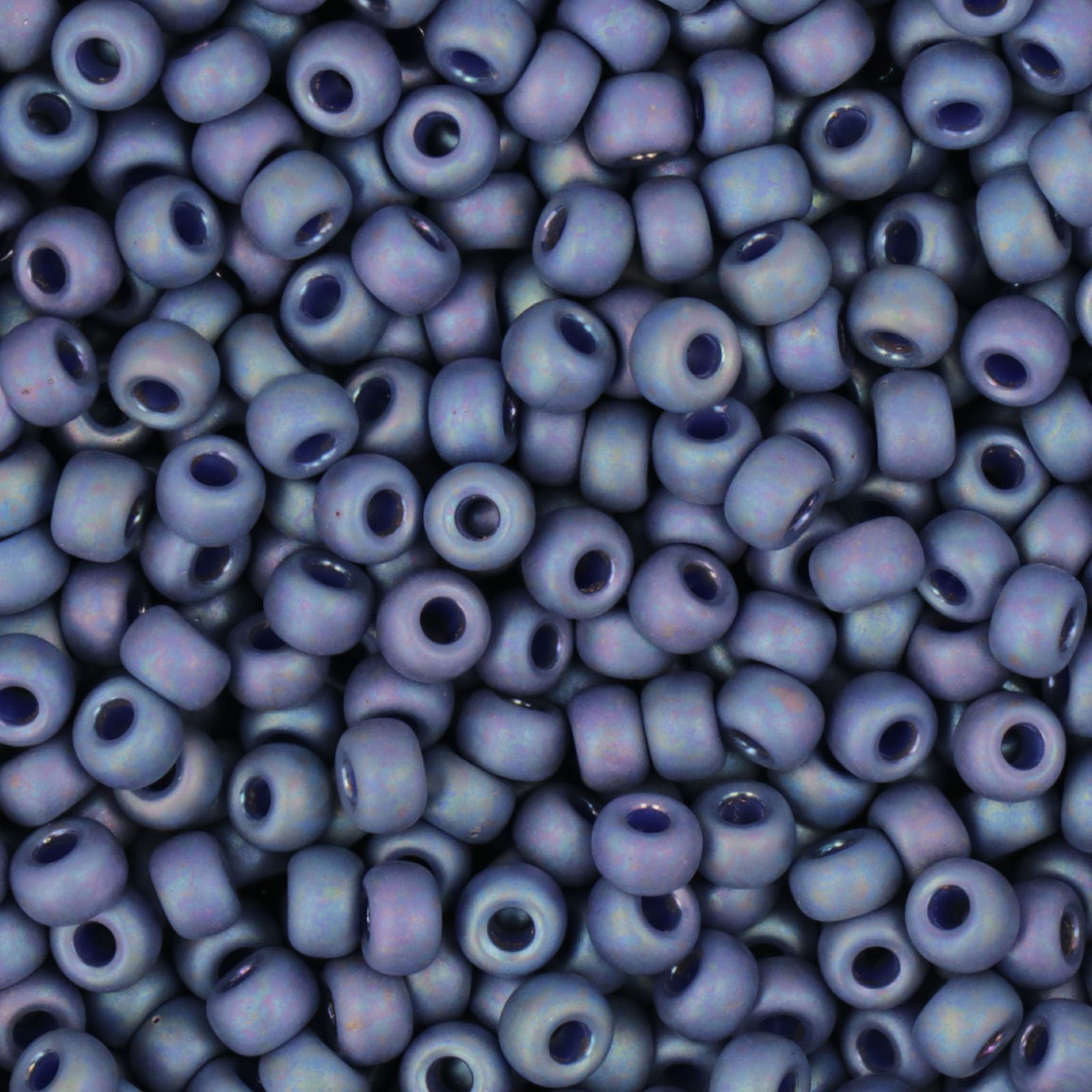 miyuki rocailles 6/0 - frosted opaque glaze rainbow nebula blue (4703) | 10gr
