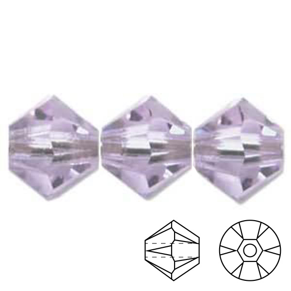 bicone (5328) alexandrite 4mm | 48pc