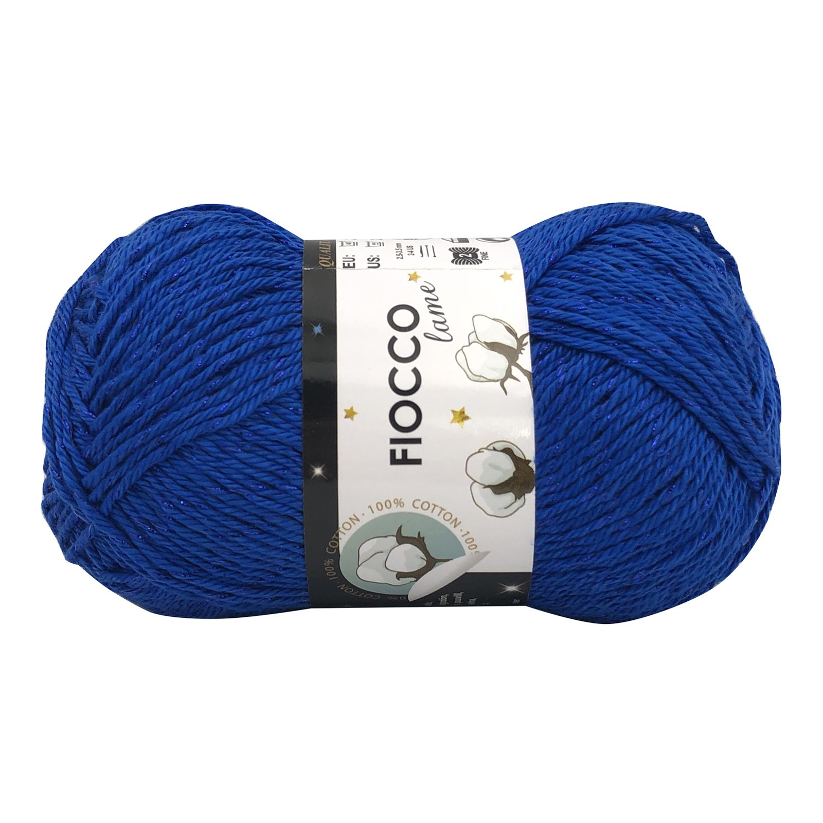 tre sfere cotton fiocco lamé - bluette (7644) - 50gr (125mt) | 1pc
