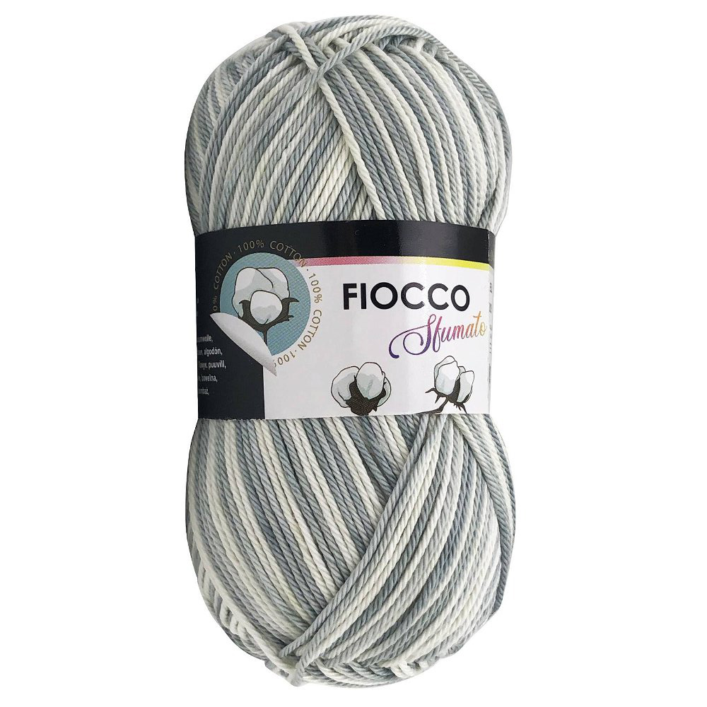 tre sfere cotton fiocco sfumato - light grey (9808) - 50gr (125mt) | 1pc