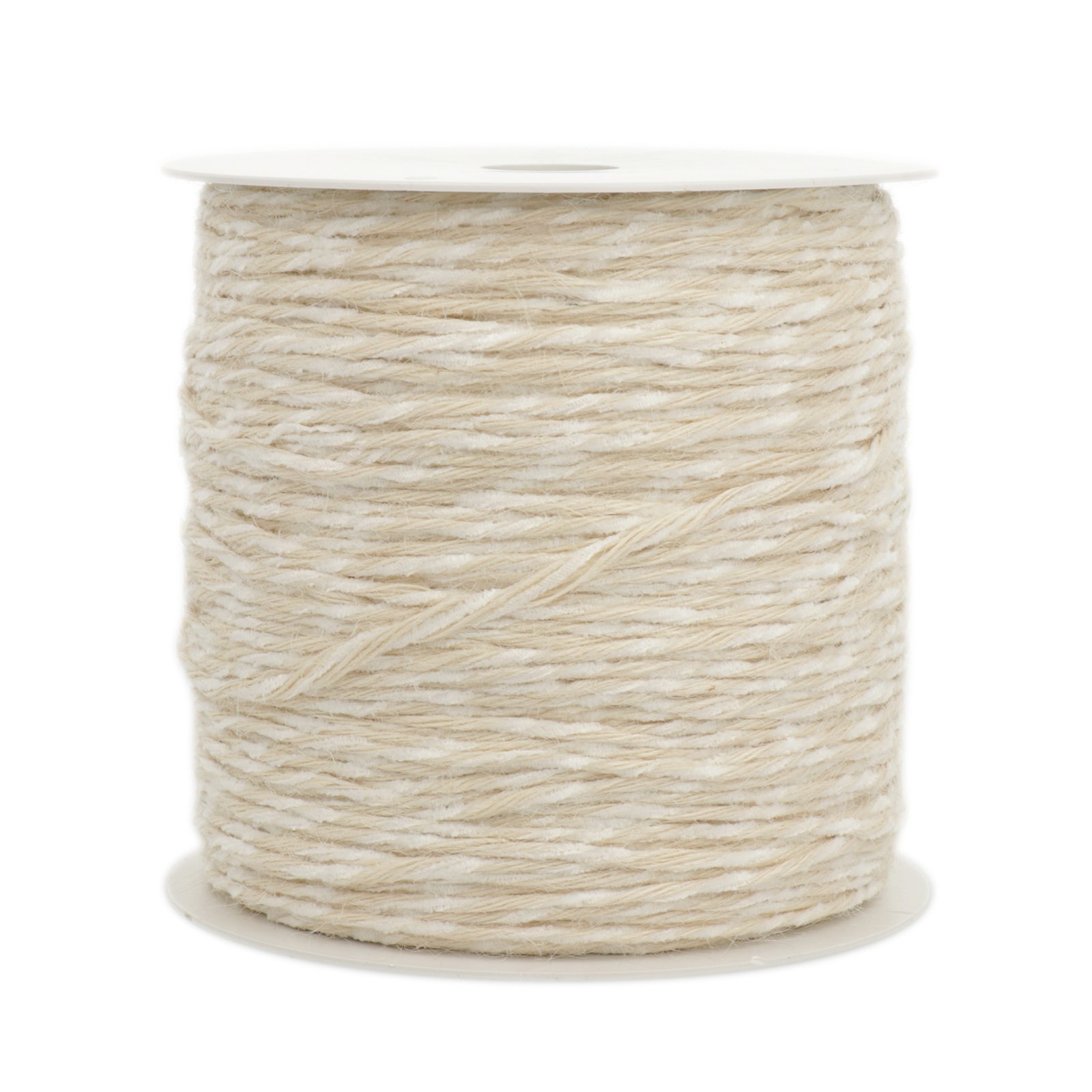 hobbybag jute and chenille cord - white - 500gr aprox. | 1pc