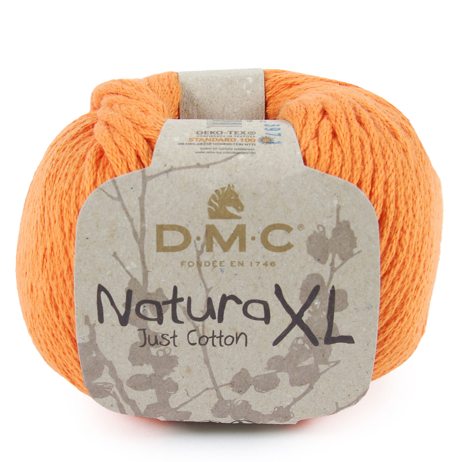 natura xl dmc yarn - orange (10) - 100gr (75mt) | 1pc