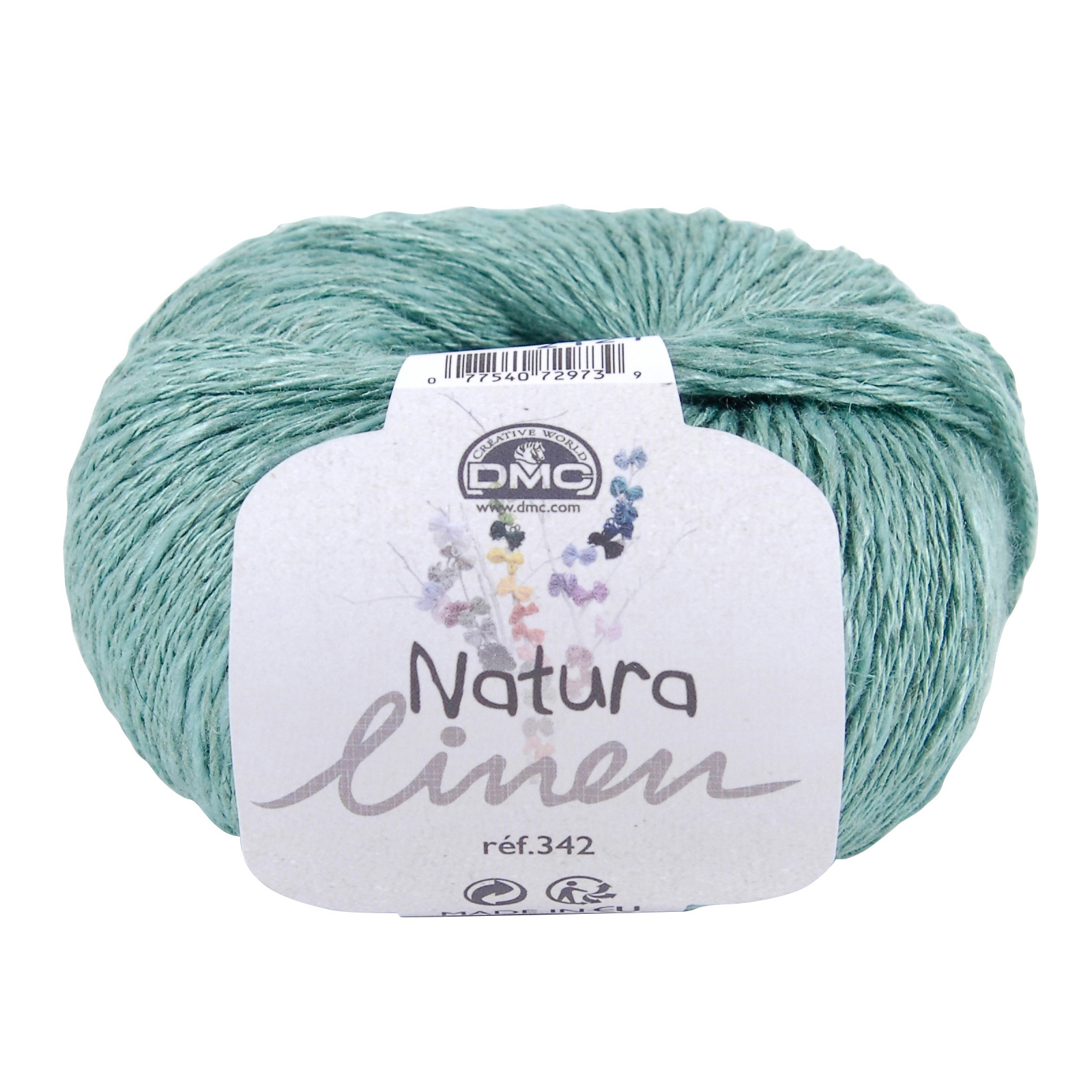 natura linen dmc vert (8) - 50gr (150mt) | 1pc