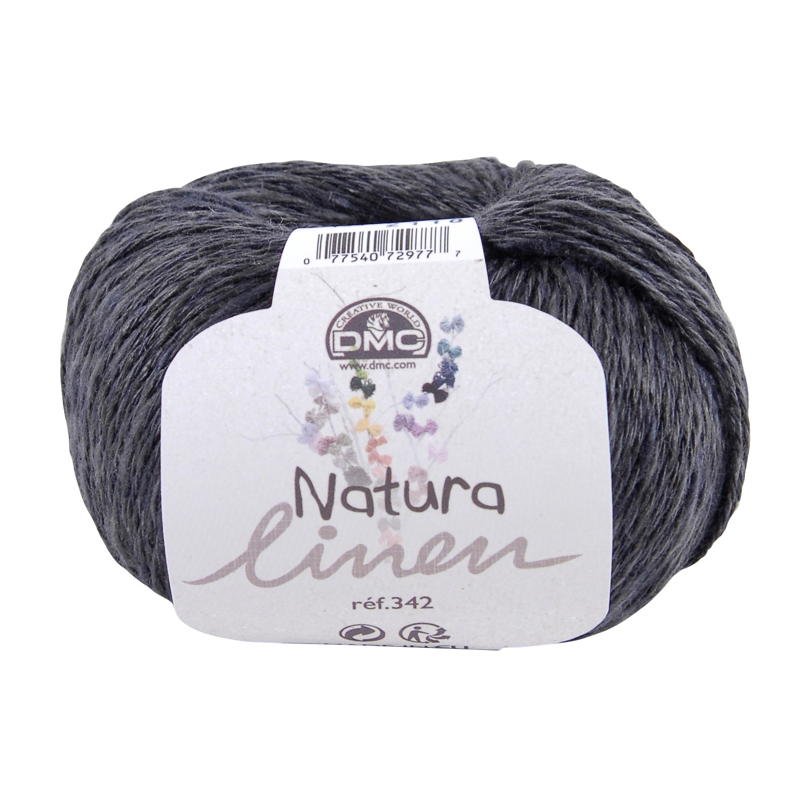 natura linen dmc charbon (123) - 50gr (150mt) | 1pc