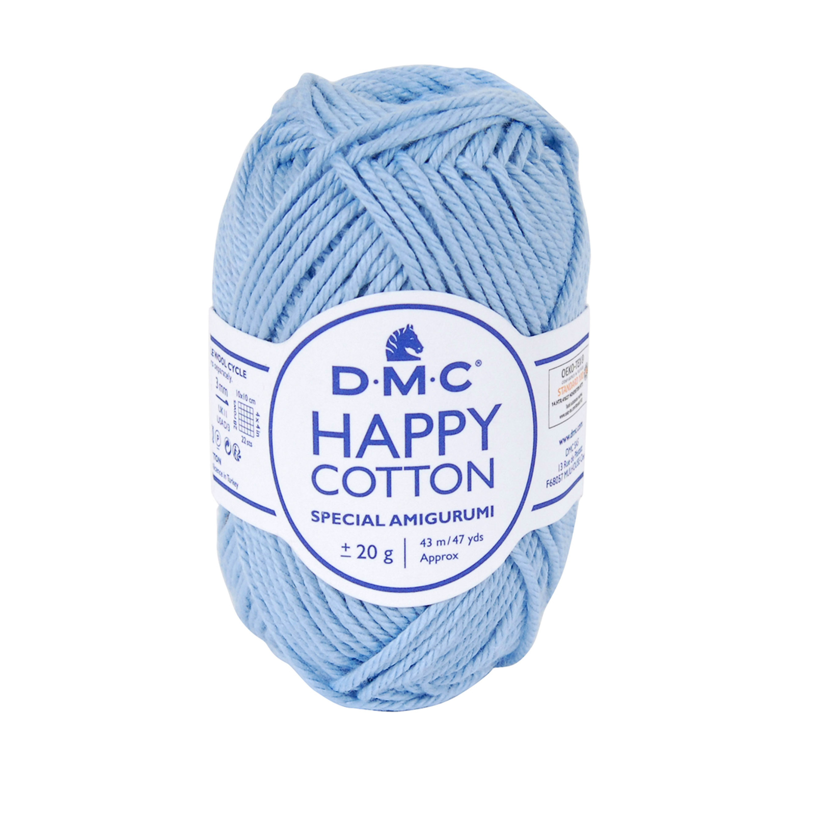 happy cotton amigurumi dmc - sky blue (751) - 20gr (43mt) | 1pc