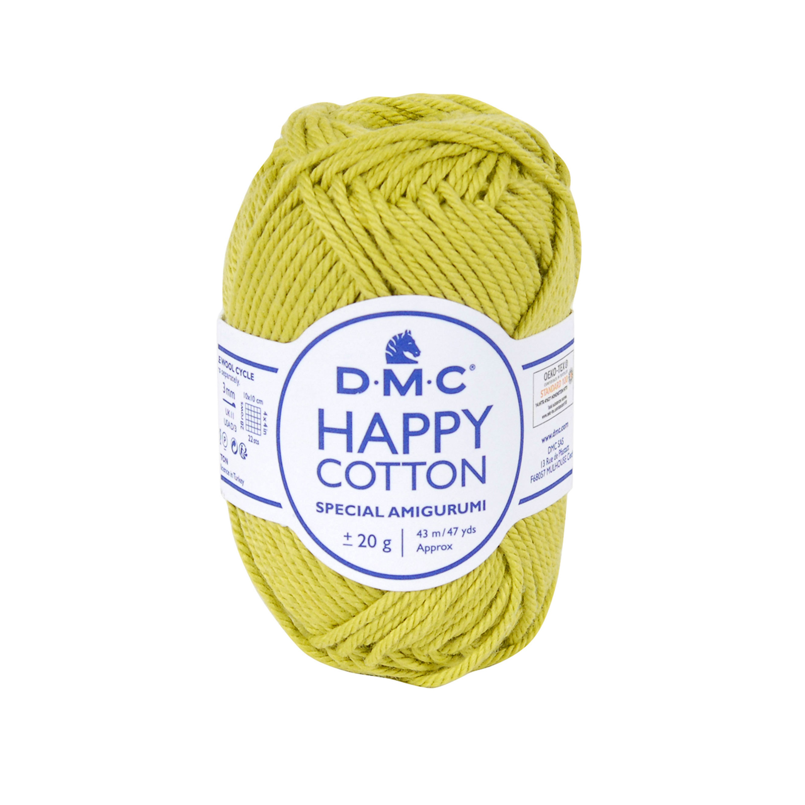 happy cotton amigurumi dmc - acid yellow (752) - 20gr (43mt) | 1pc