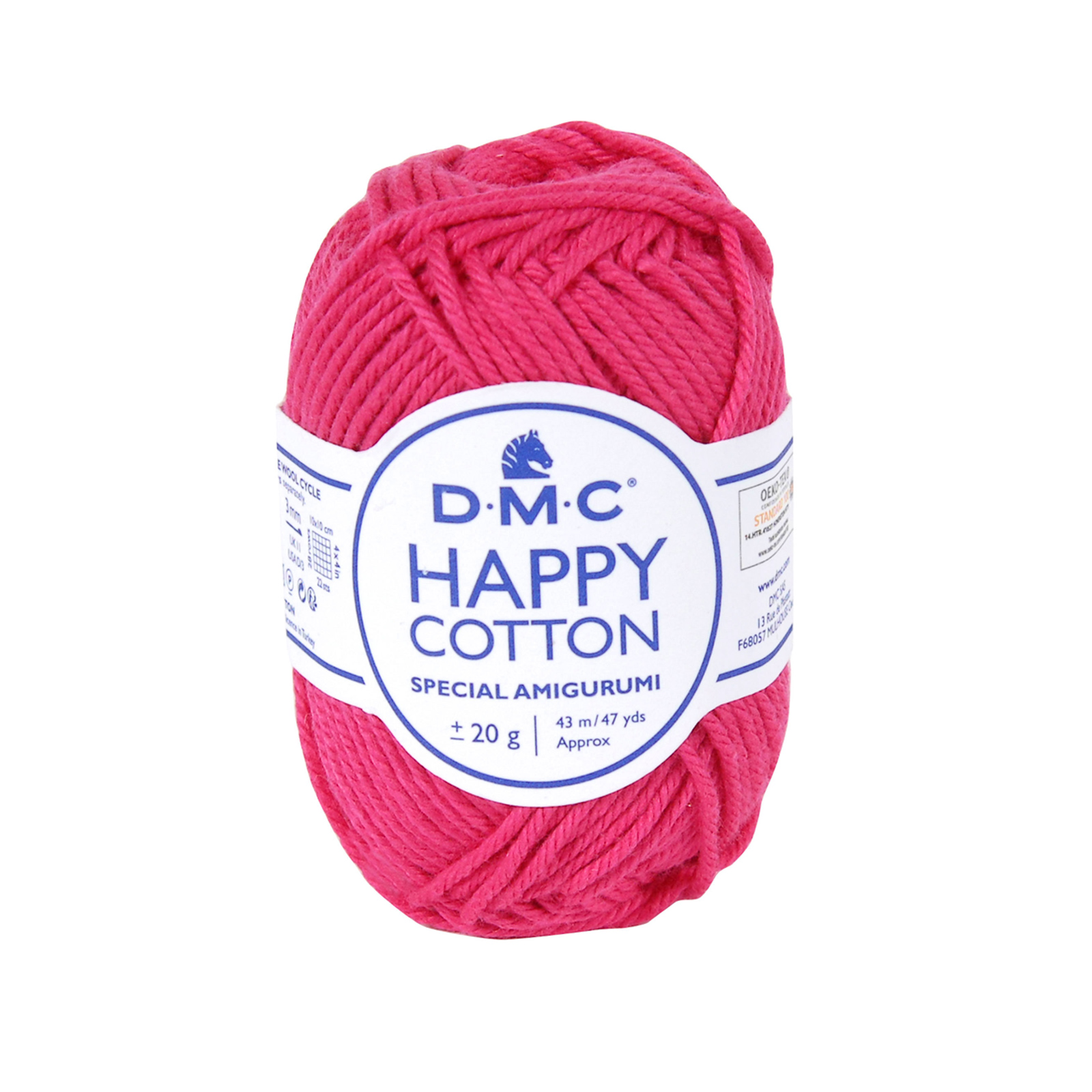 happy cotton amigurumi dmc - fuchsia (755) - 20gr (43mt) | 1pc