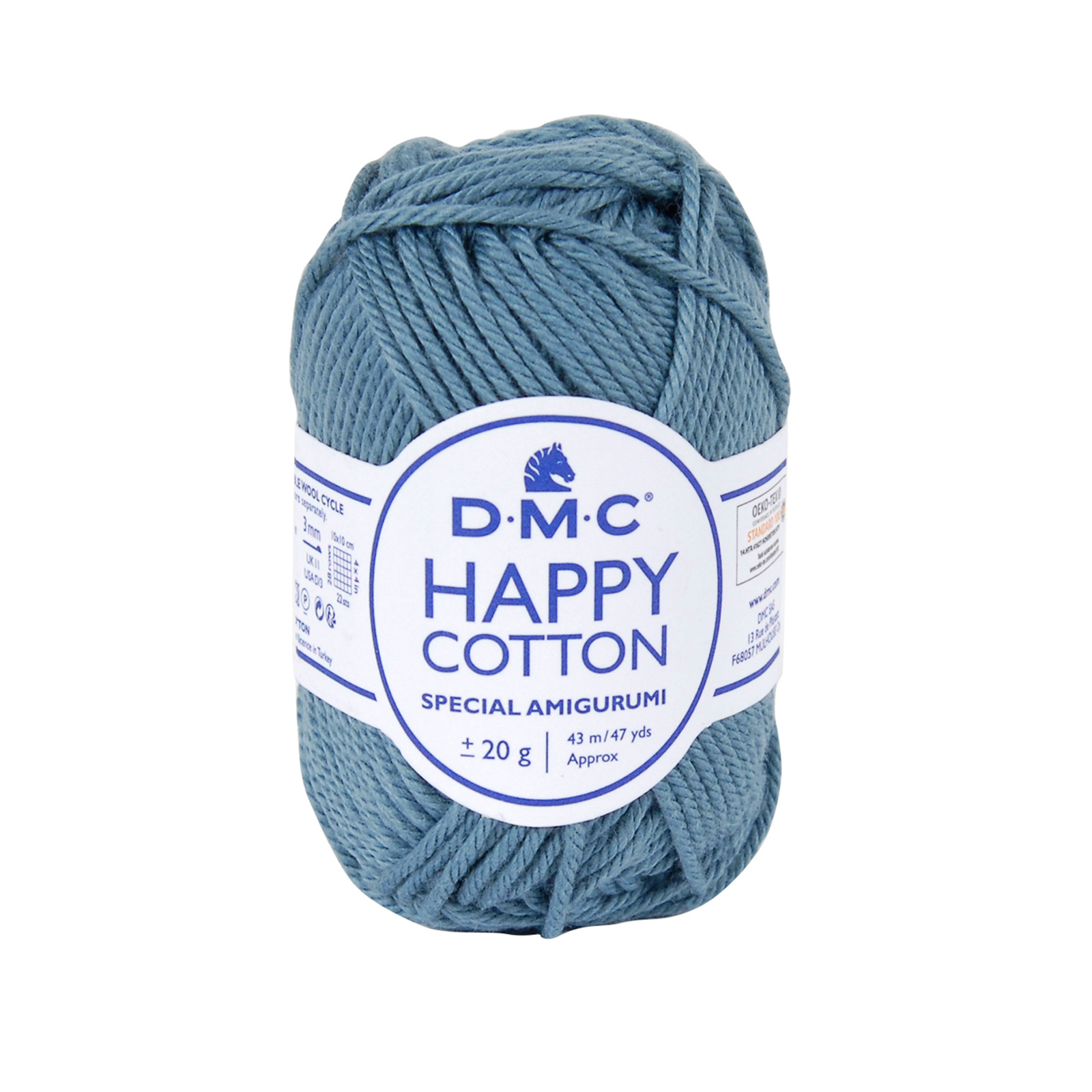 happy cotton amigurumi dmc - denim (750) - 20gr (43mt) | 1pc