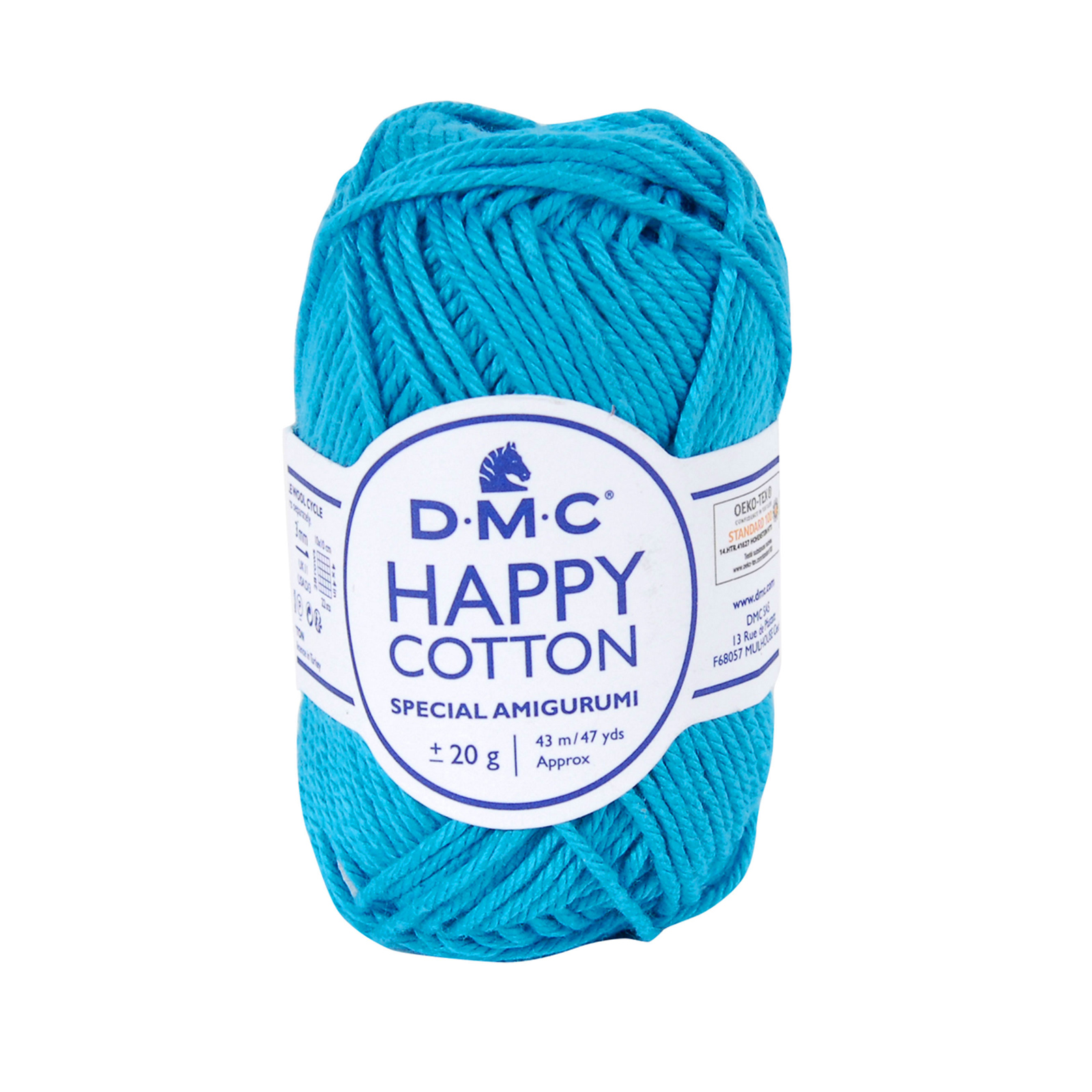 happy cotton amigurumi dmc - turquoise blue (786) - 20gr (43mt) | 1pc