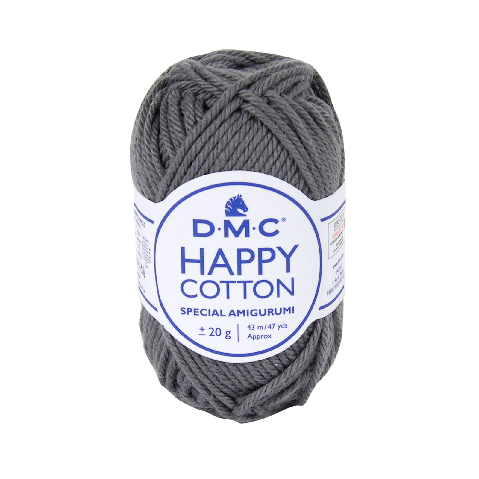 happy cotton amigurumi dmc - dark grey (774) - 20gr (43mt) | 1pc