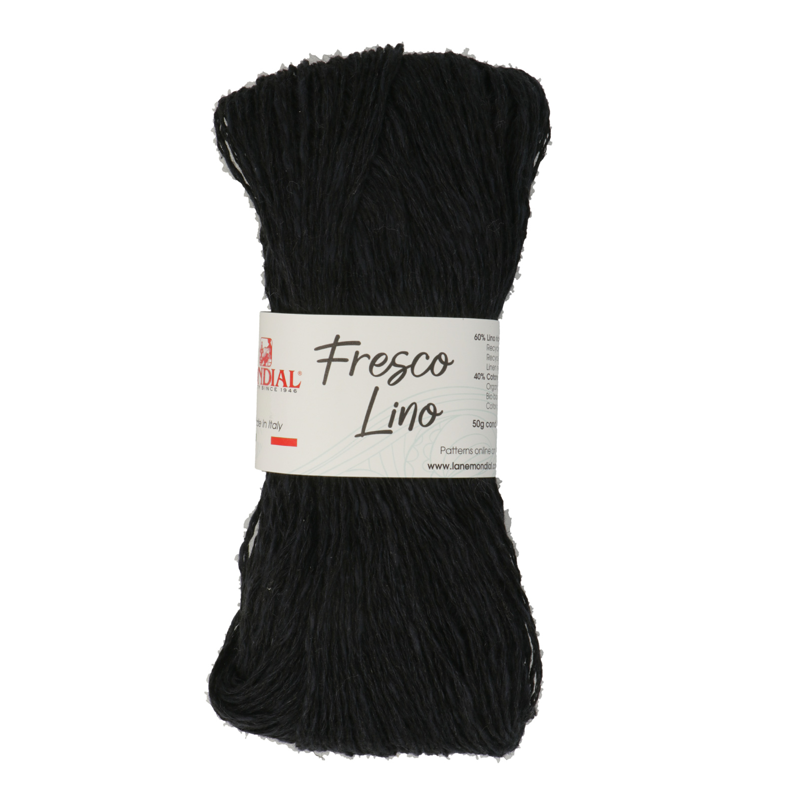 fresco lino mondial - nero (900) - 50gr (140mt) | 1pc