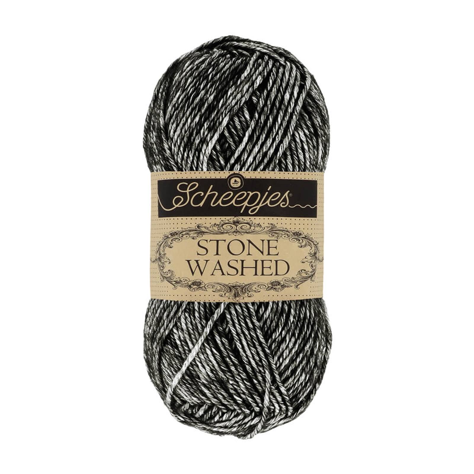 scheepjes stone washed - black onix (803) - 50gr (130mt) | 1pc