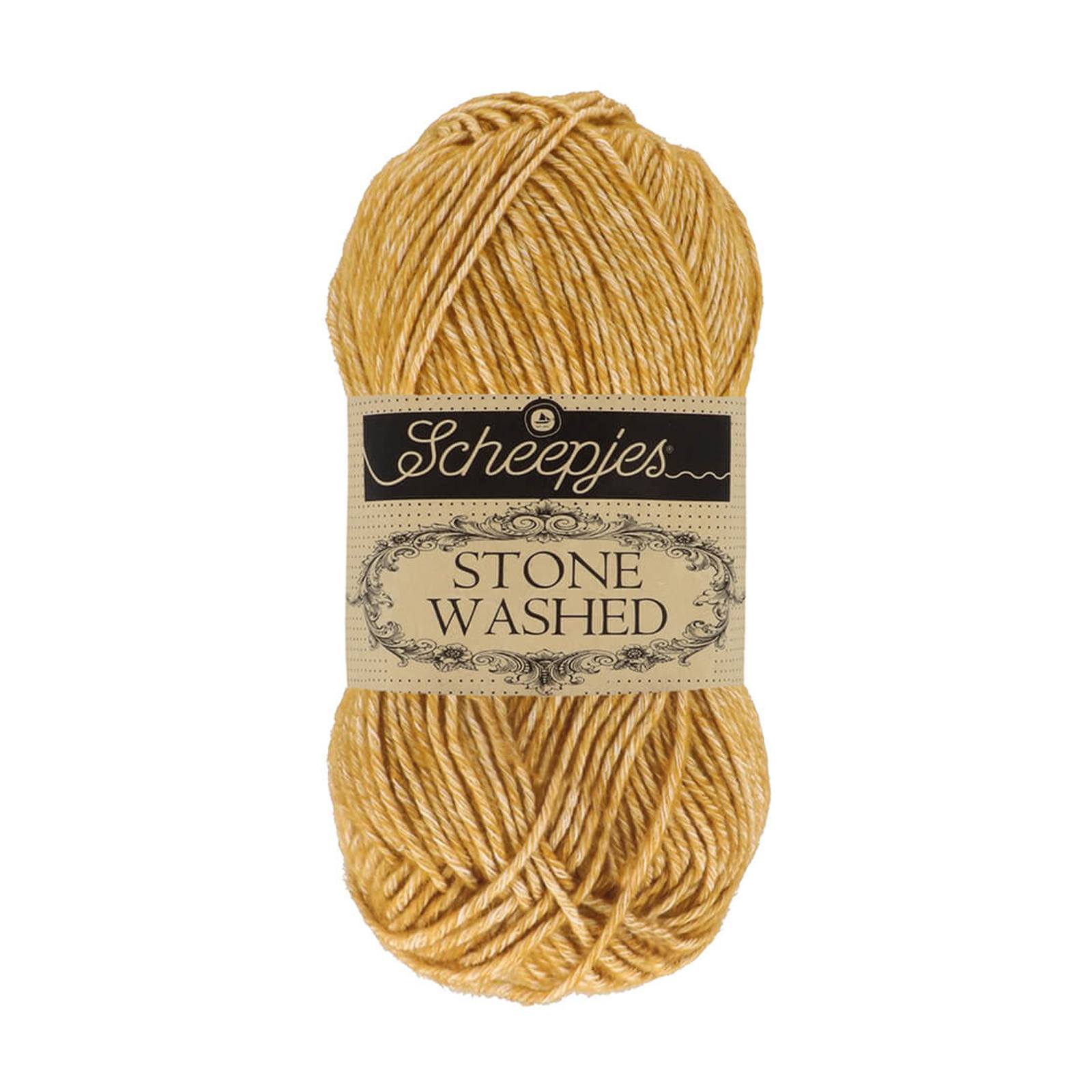 scheepjes stone washed - yellow jasper (809) - 50gr (130mt) | 1pc
