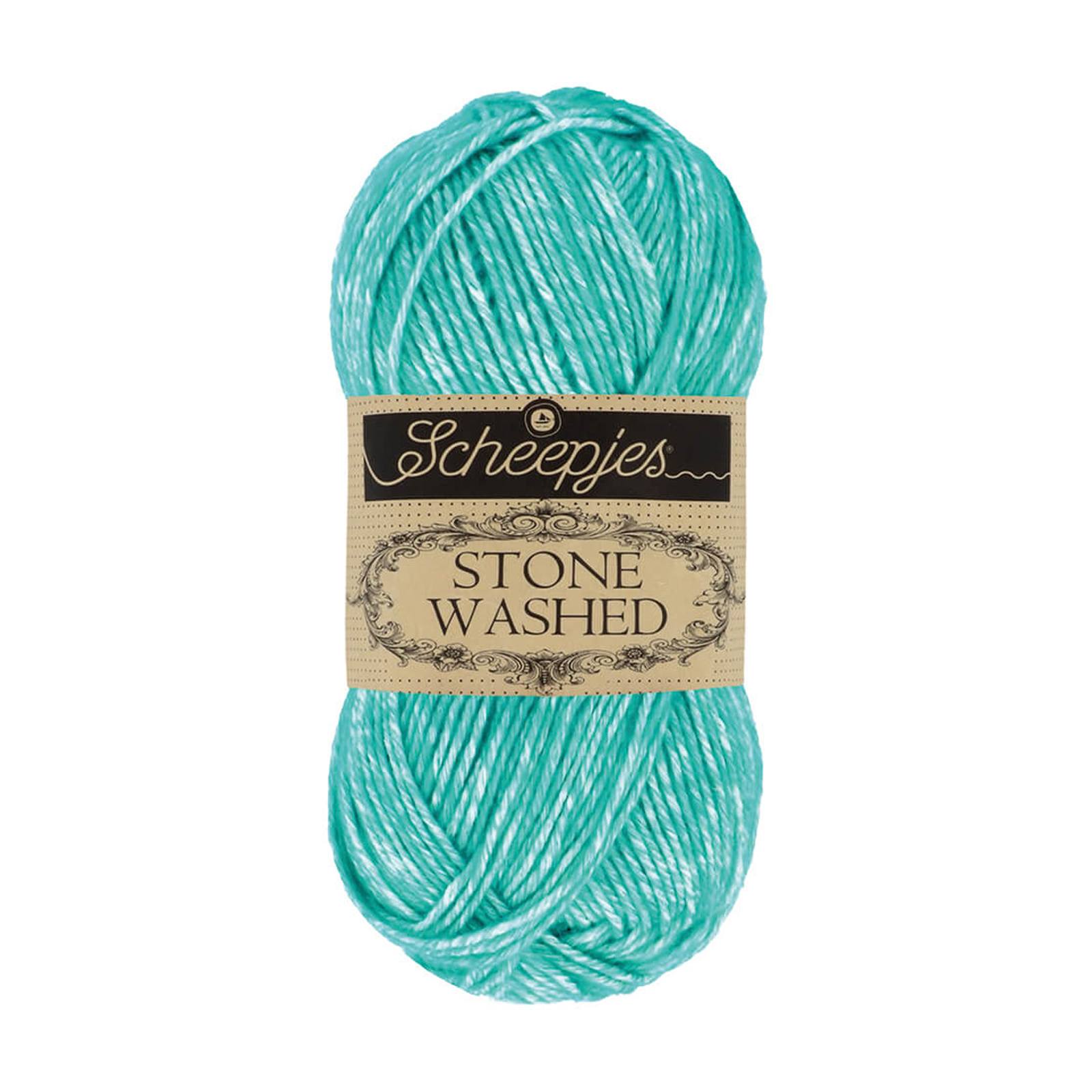 scheepjes stone washed - turquoise (824) - 50gr (130mt) | 1pc