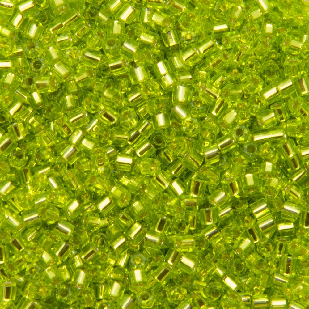hexagon toho seed beads 11/0 - lime green (24) | 10gr