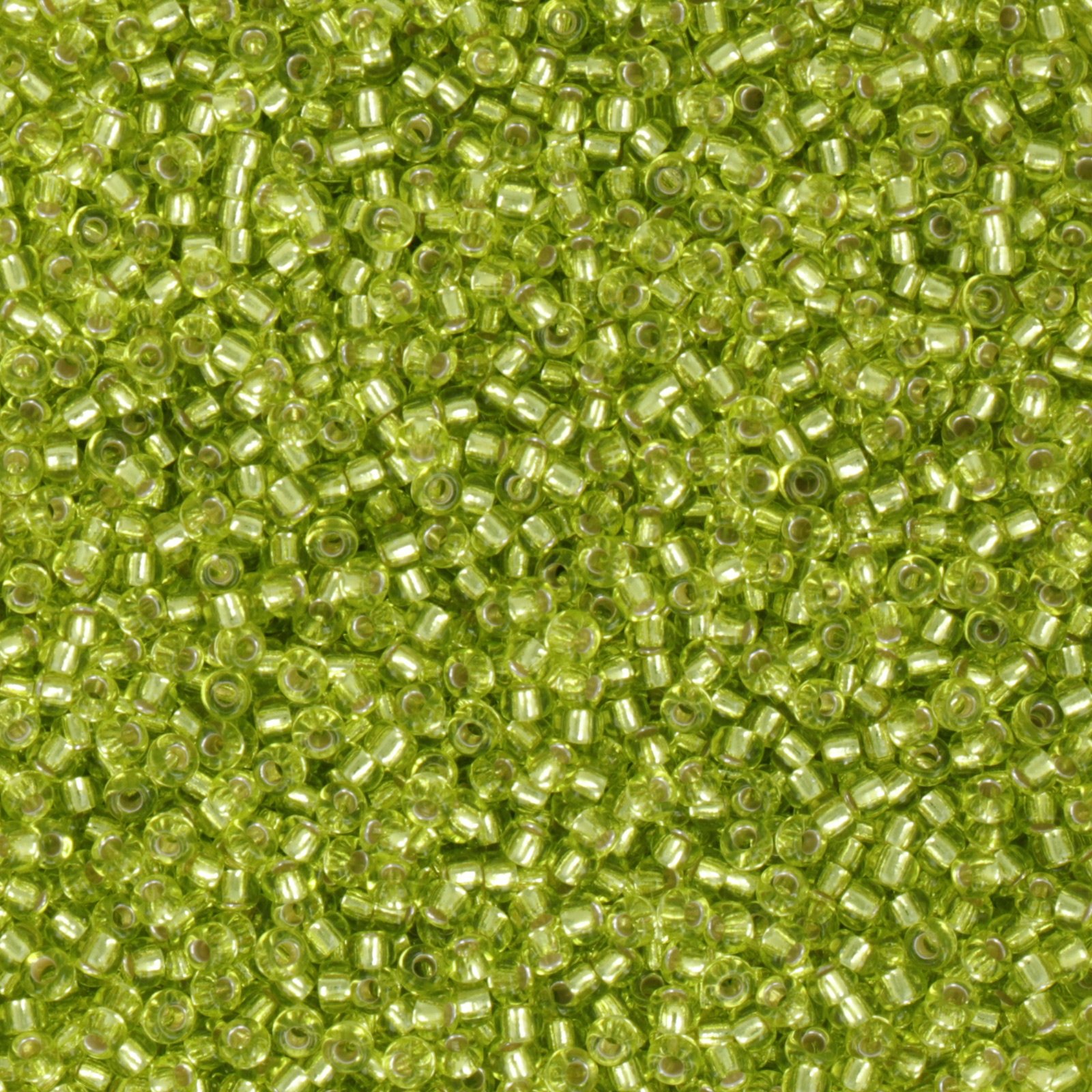 miyuki rocailles 11/0 - silver-lined chrtreuse (14) | 10gr