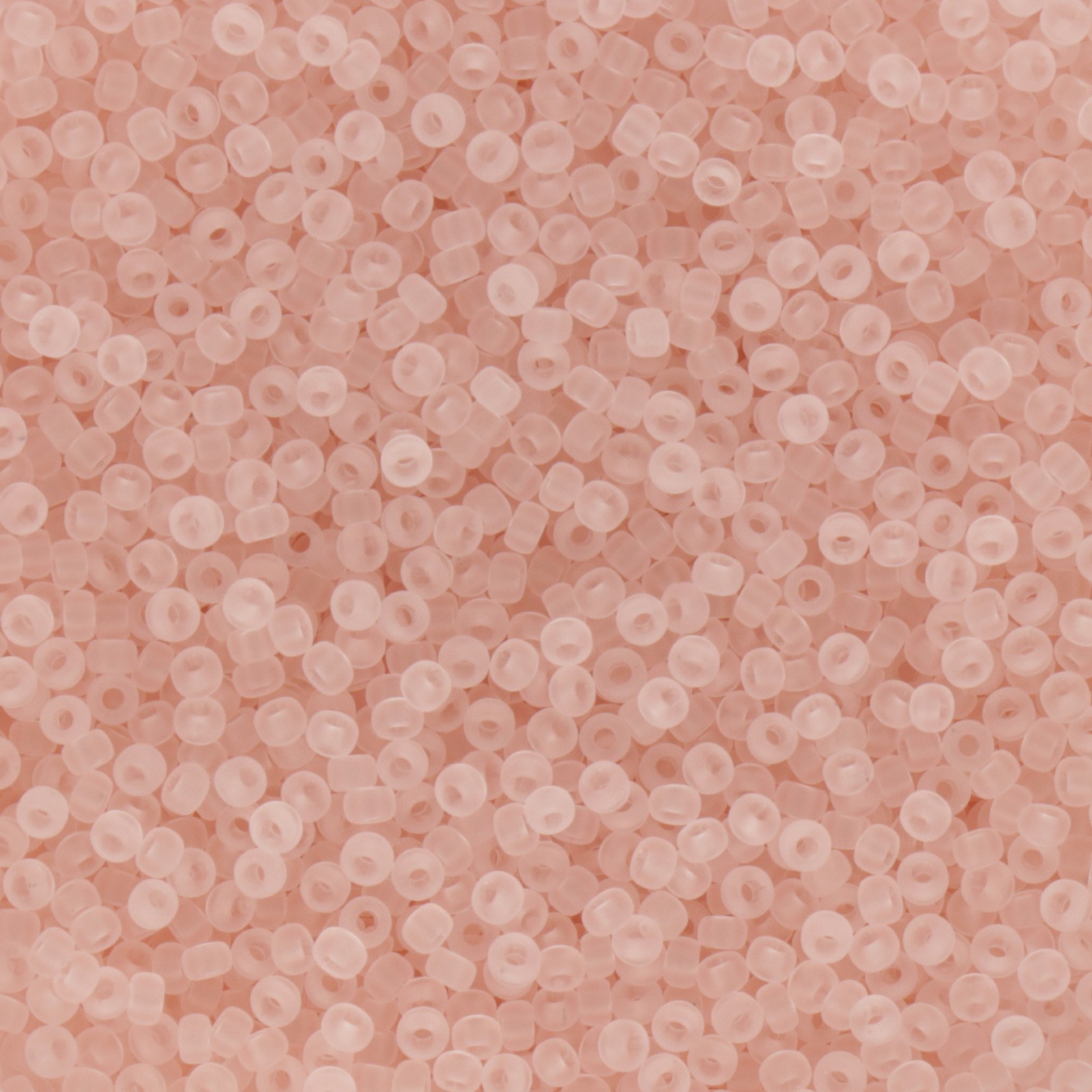 miyuki rocailles 11/0 - matte transparent pale pink (155f) | 10gr
