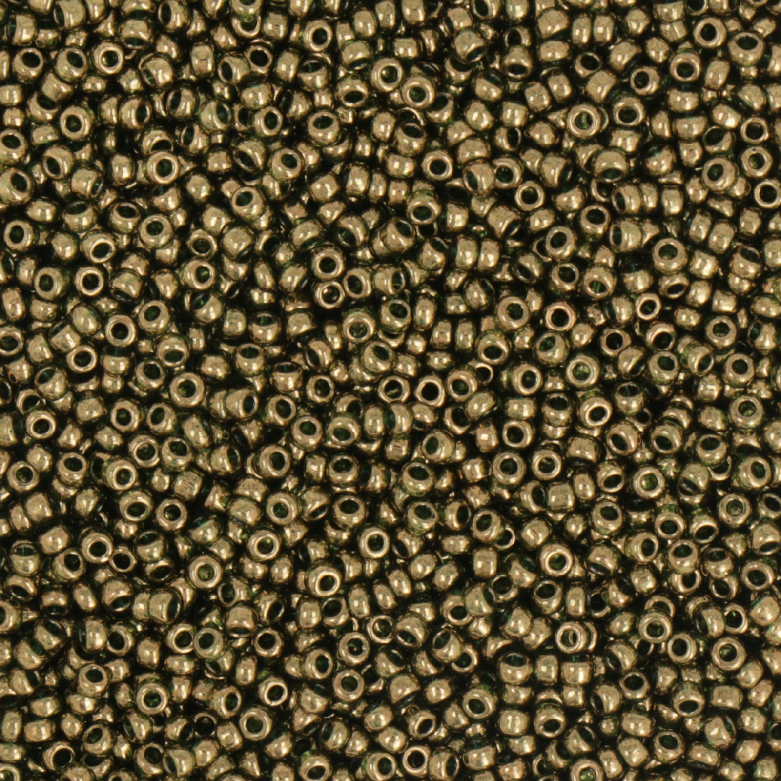 miyuki rocailles 11/0 - gold luster olive (307) | 10gr