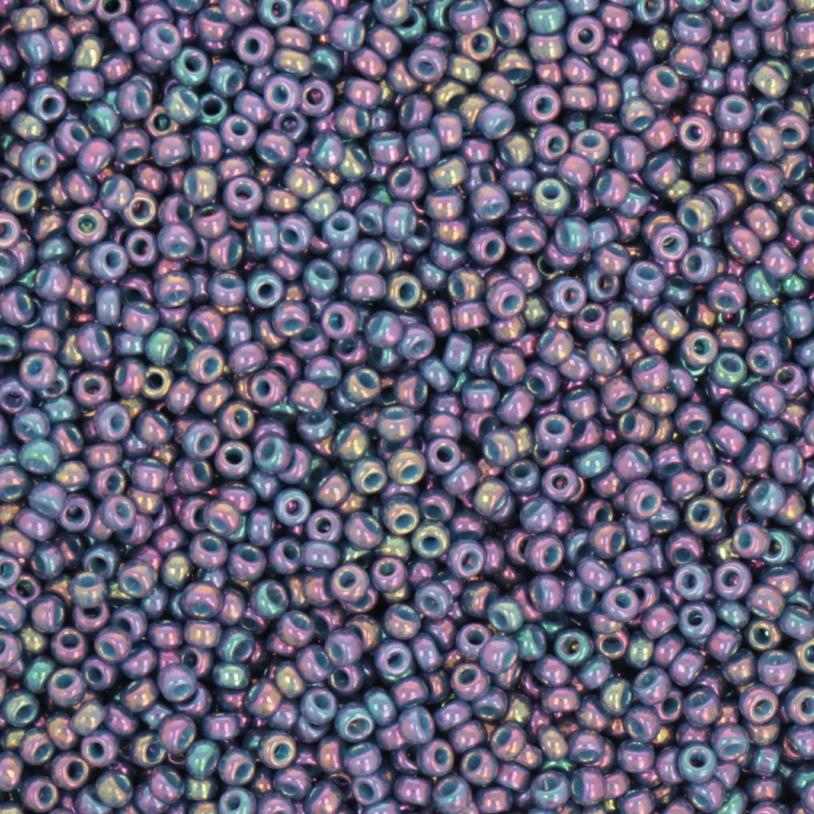 miyuki rocailles 11/0 - opaque purple grey rainbow luster (1898) | 10gr