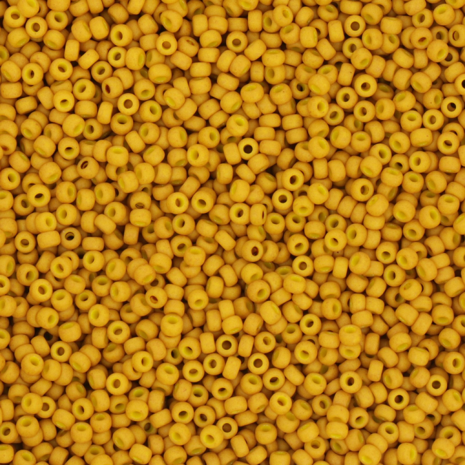 miyuki rocailles 11/0 - matted opaque mustard (2312) | 10gr